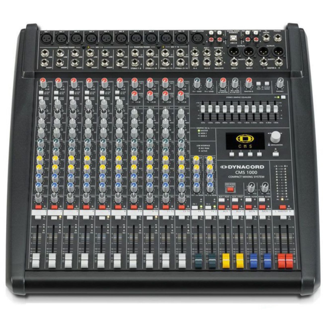 نمای روبه رو میکسر آنالوگ دایناکورد Dynacord CMS 1000-3 Grade 1 Analog Mixer