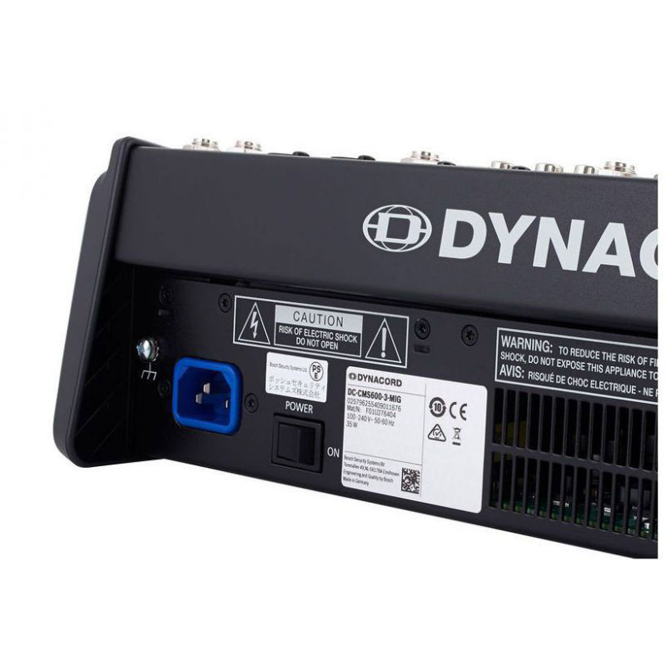 نمای پشت میکسر صدا آنالوگ دایناکورد Dynacord CMS 600-3 Grade 1 Analog Mixer
