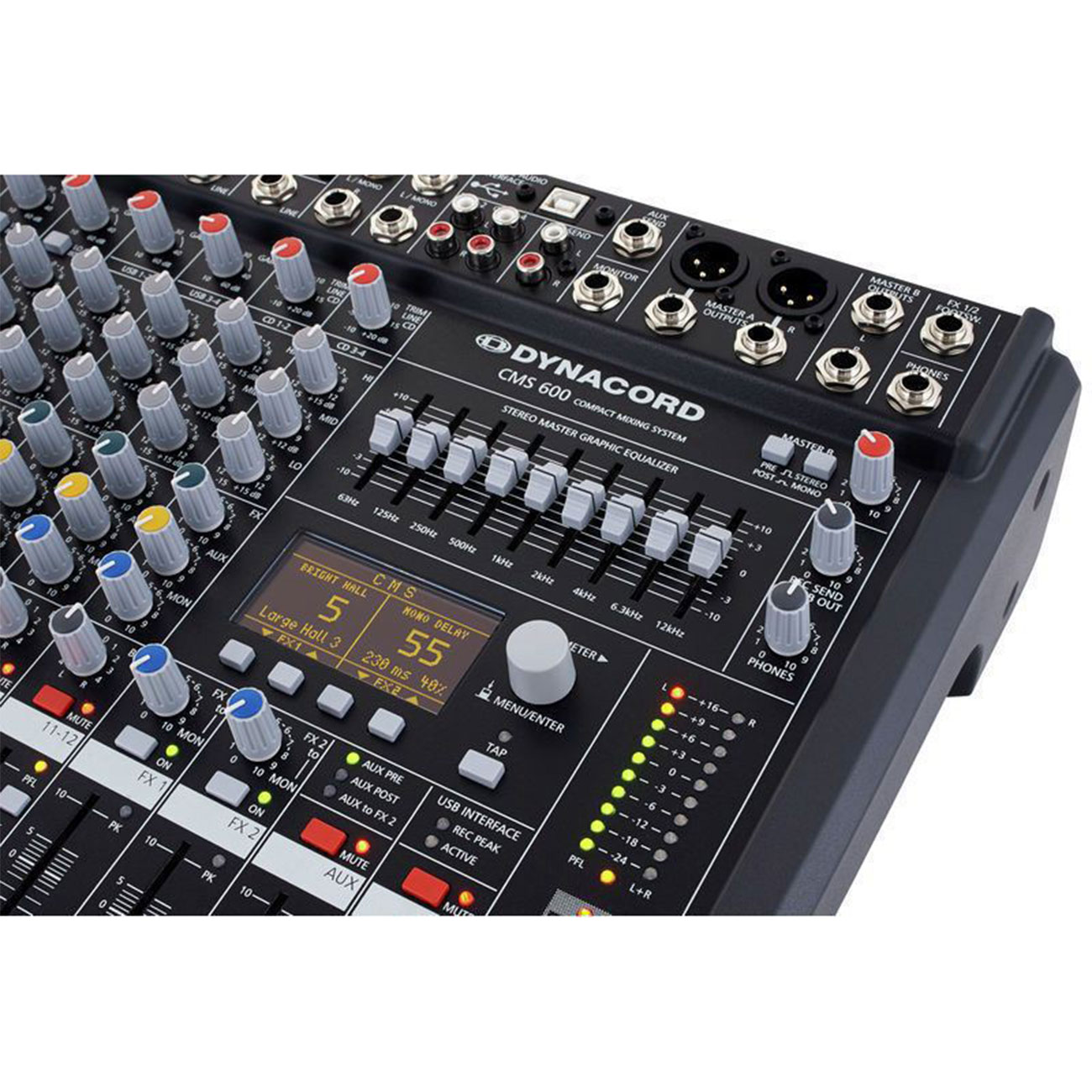 نمای نزدیک از میکسر صدا دایناکورد Dynacord CMS 600-3 Grade 1 Analog Mixer