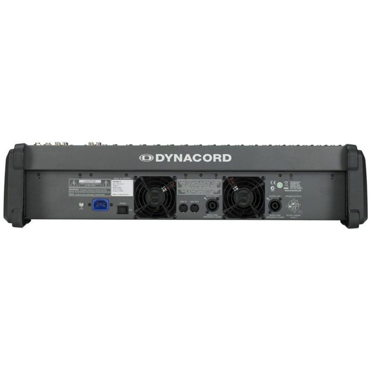 نمای پشت پاور میکسر دایناکورد Dynacord PowerMate 1600-3 Analog Powered Mixer