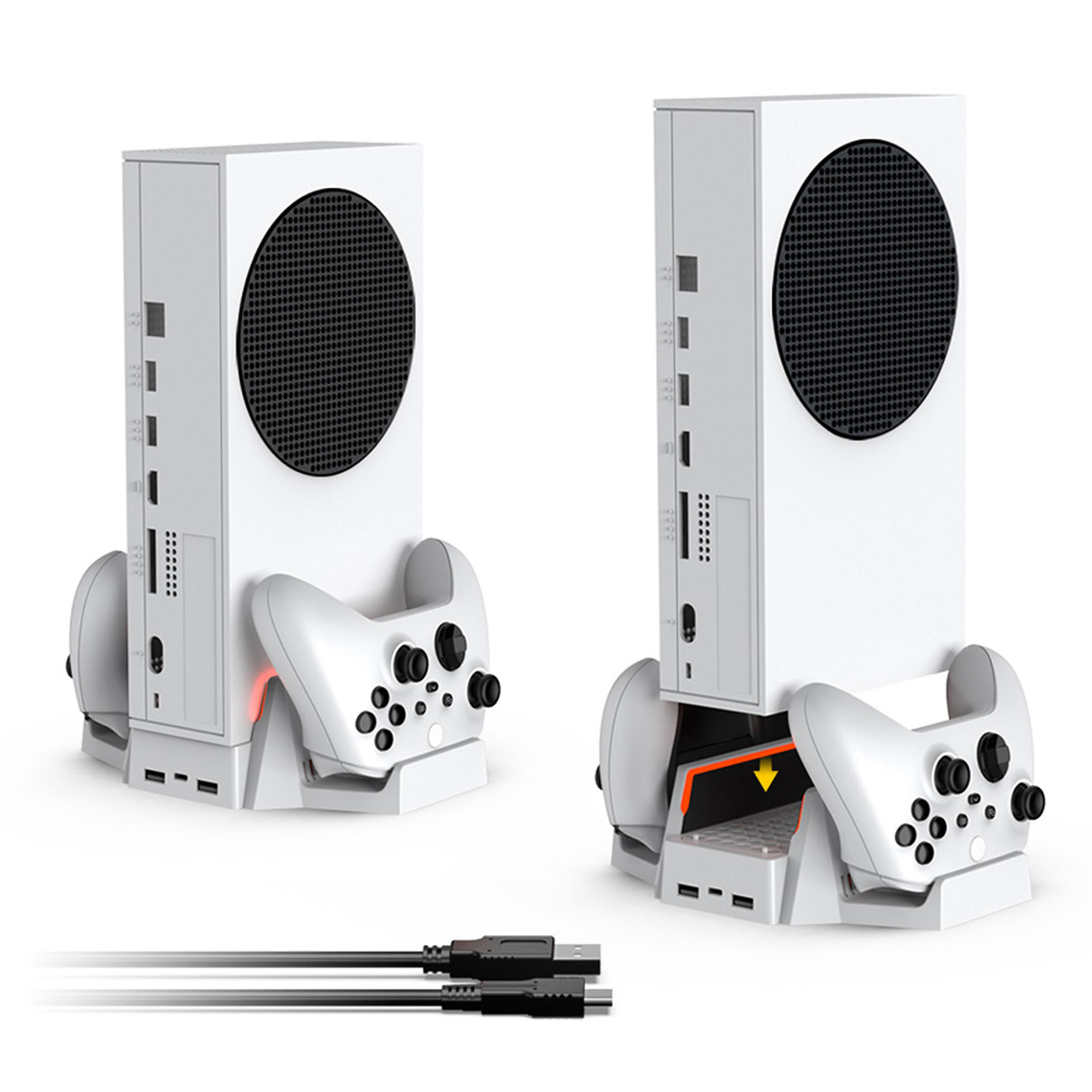 کابل پایه شارژر دسته بازی دابی Dobe TYX-0663 XBOX Sereis S Controller Charging Dock With Battery