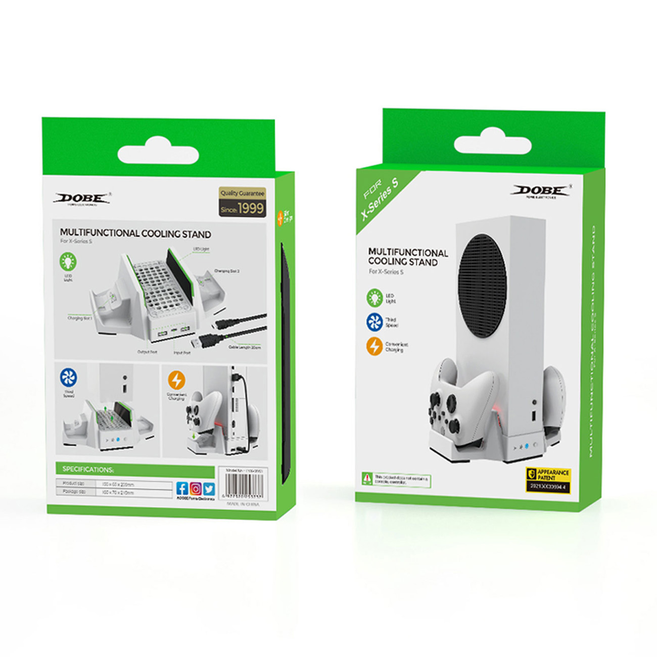 جعبه پایه شارژر دسته بازی دابی Dobe TYX-0663 XBOX Sereis S Controller Charging Dock With Battery