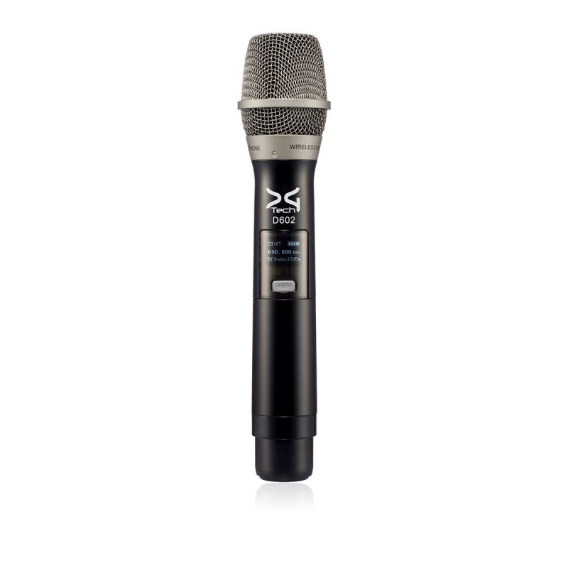 نمای روبه رو میکروفون بی‌سیم دیجی تک DG Tech D6062H Handheld and Headset Wireless Microphone