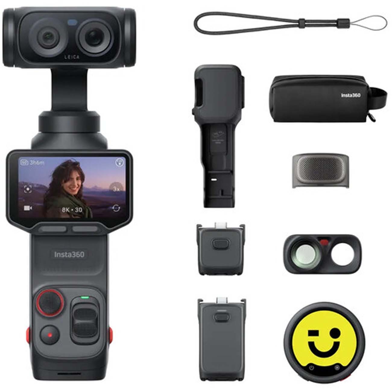دوربین گیمبال اینستا360 Insta360 Luna Ultra Creator Bundle AI Gimbal Camera Black