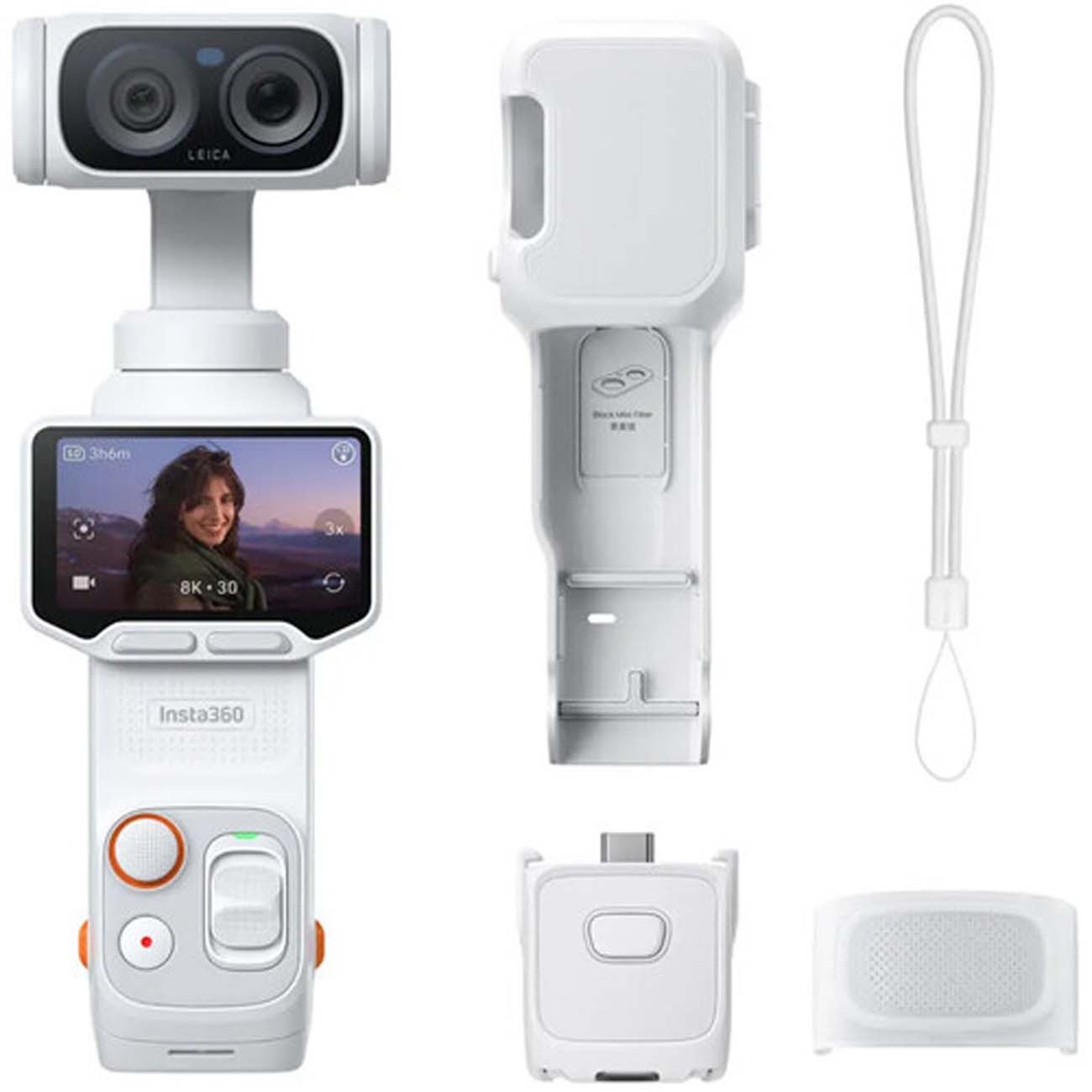 دوربین گیمبال اینستا۳۶۰ Insta360 Luna Ultra Standard Combo White