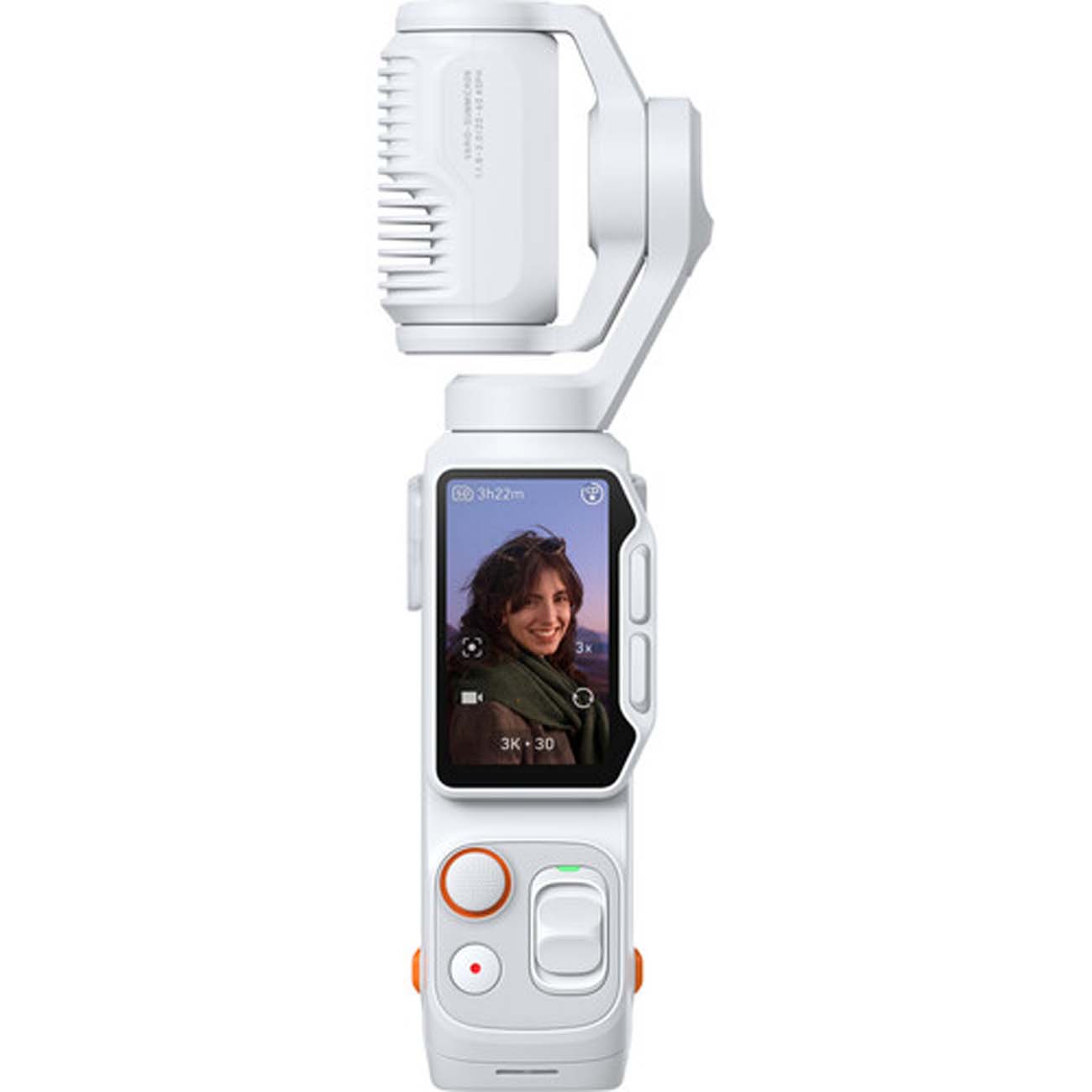 نمای روبه رو دوربین گیمبال اینستا۳۶۰ Insta360 Luna Ultra Standard Combo White