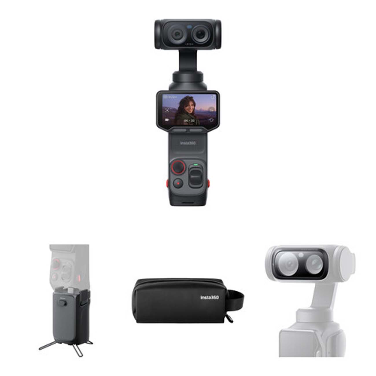 نمای اقلام دوربین گیمبال اینستا360 Insta360 Luna Ultra Essential Bundle Black
