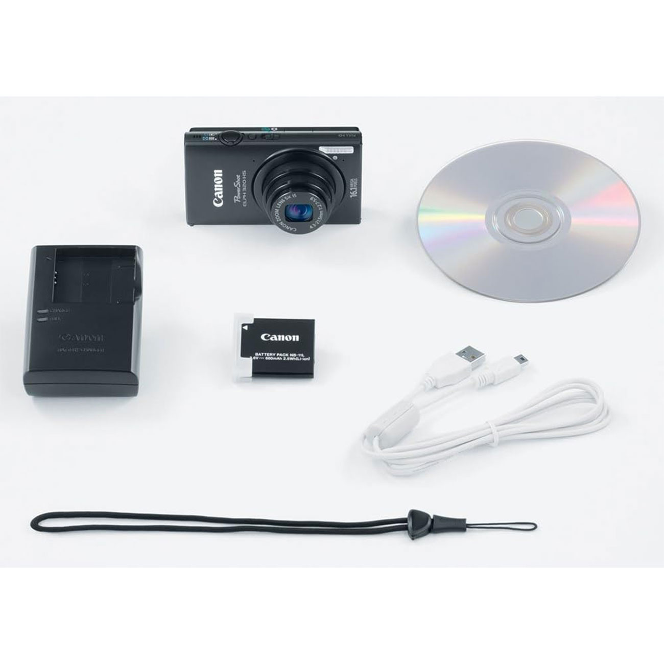 نمای اقلام دوربین کامپکت کانن Canon IXUS 240 HS 16.1MP Digital Camera