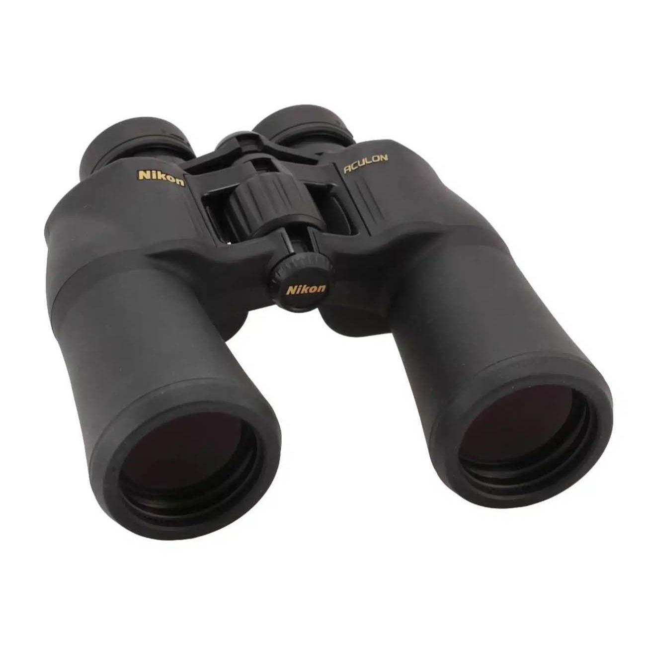 نمای روبه روی لنز دوربین دوچشمی نیکون Nikon ACULON A211 10x50 Binoculars