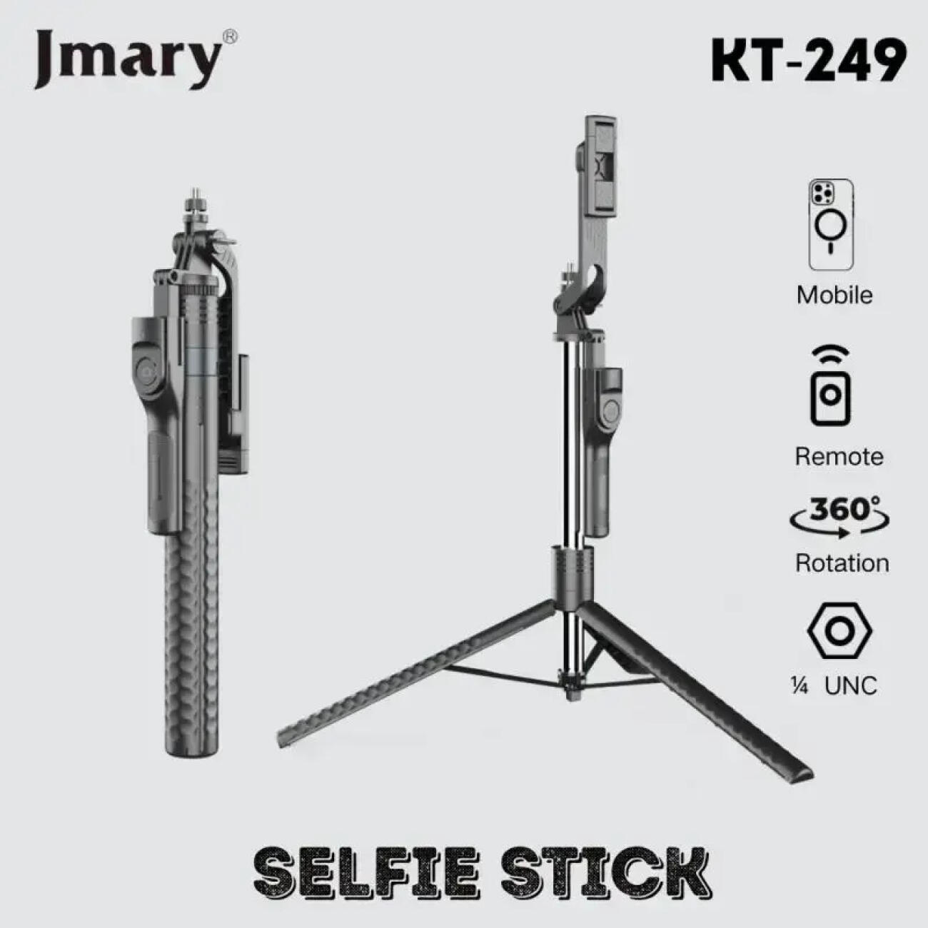 سه پایه مونوپاد سلفی جیماریJmary KT-249 Selfie Stick Tripod