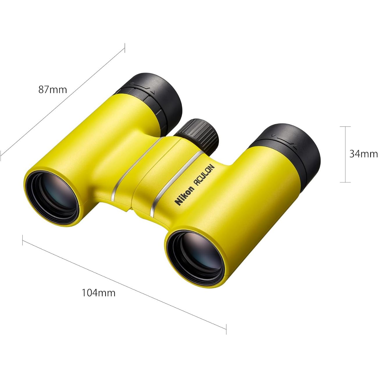 نمای ابعاد دوربین دوچشمی نیکون Nikon ACULON T02 8x21 Binoculars