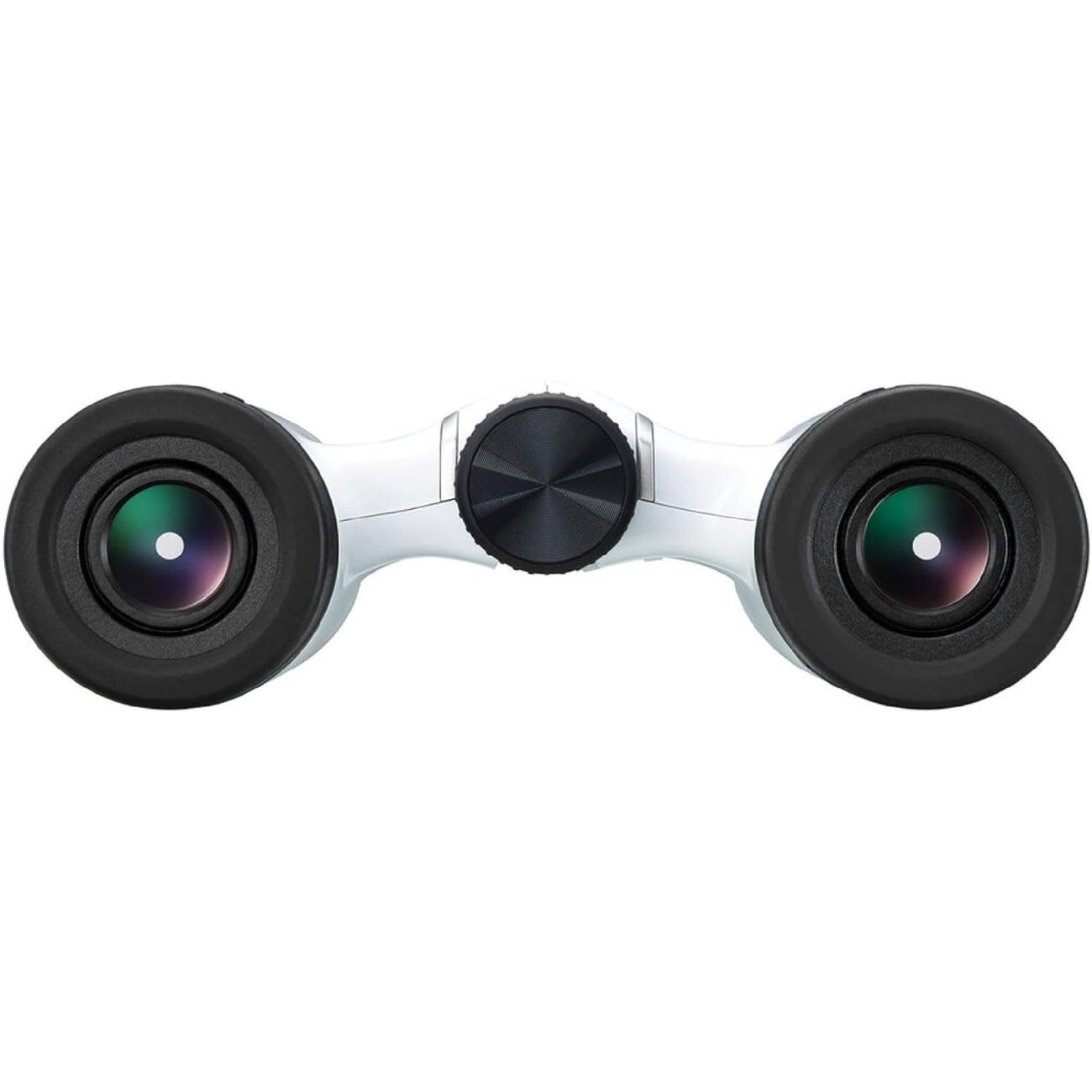 نمای روبه رو از لنز دوربین دوچشمی سفید نیکون Nikon ACULON T02 8x21 Binoculars