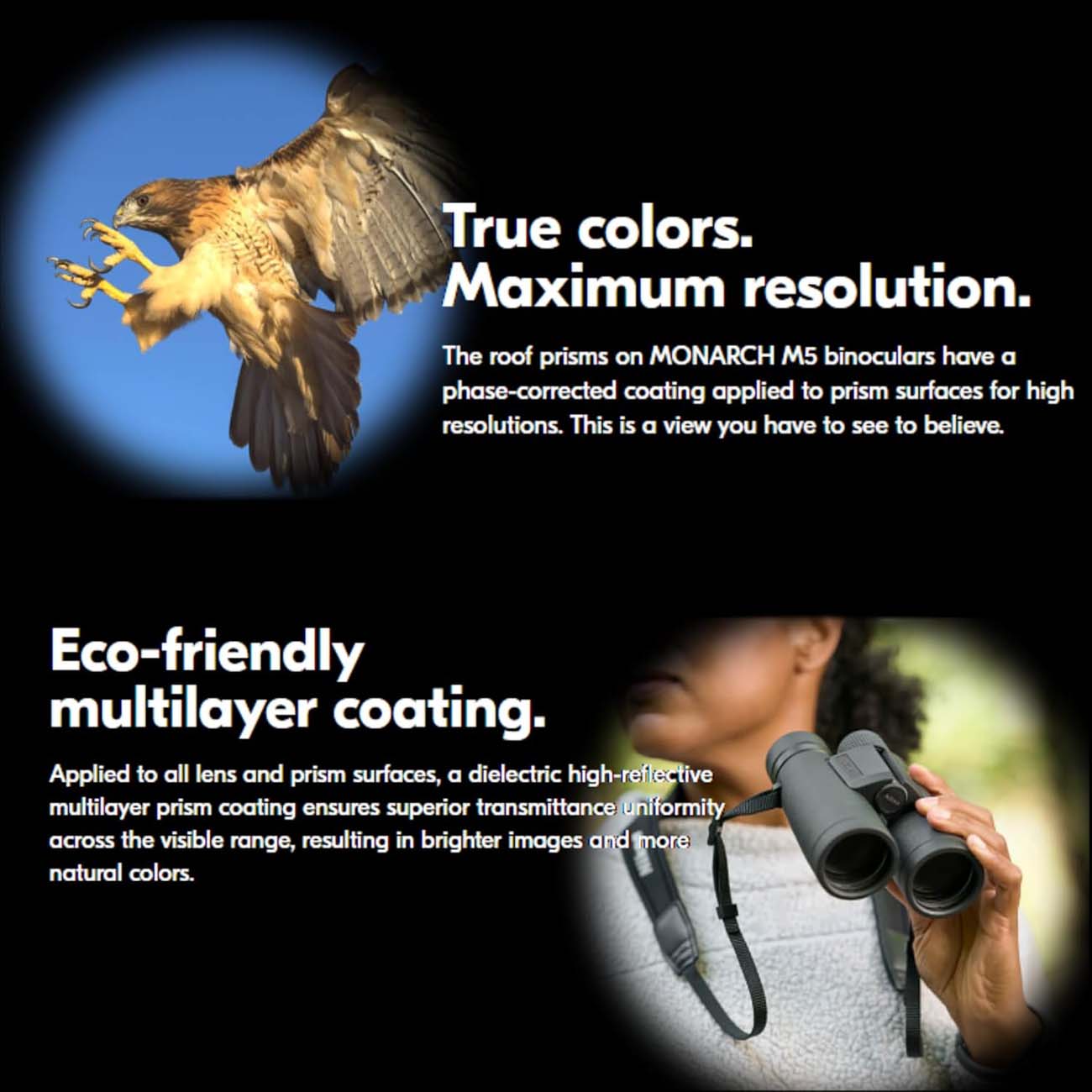 نمای کاربردی دوربین چشمی نیکون Nikon Monarch 5 12x42 Binocular