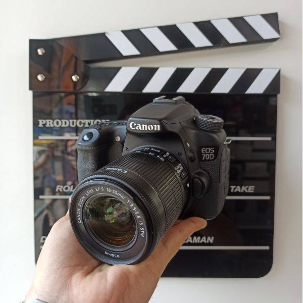 دوربین دست دوم عکاسی کانن Canon EOS 70D Kit 18-55mm f/3.5-5.6 IS STM (4000 شات)