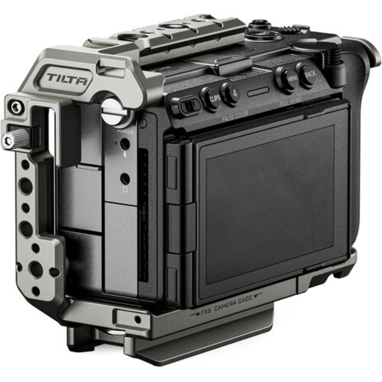 نمای جانبی کیج دوربین سونی خاکستری Tilta Full Camera Cage for Sony FX5