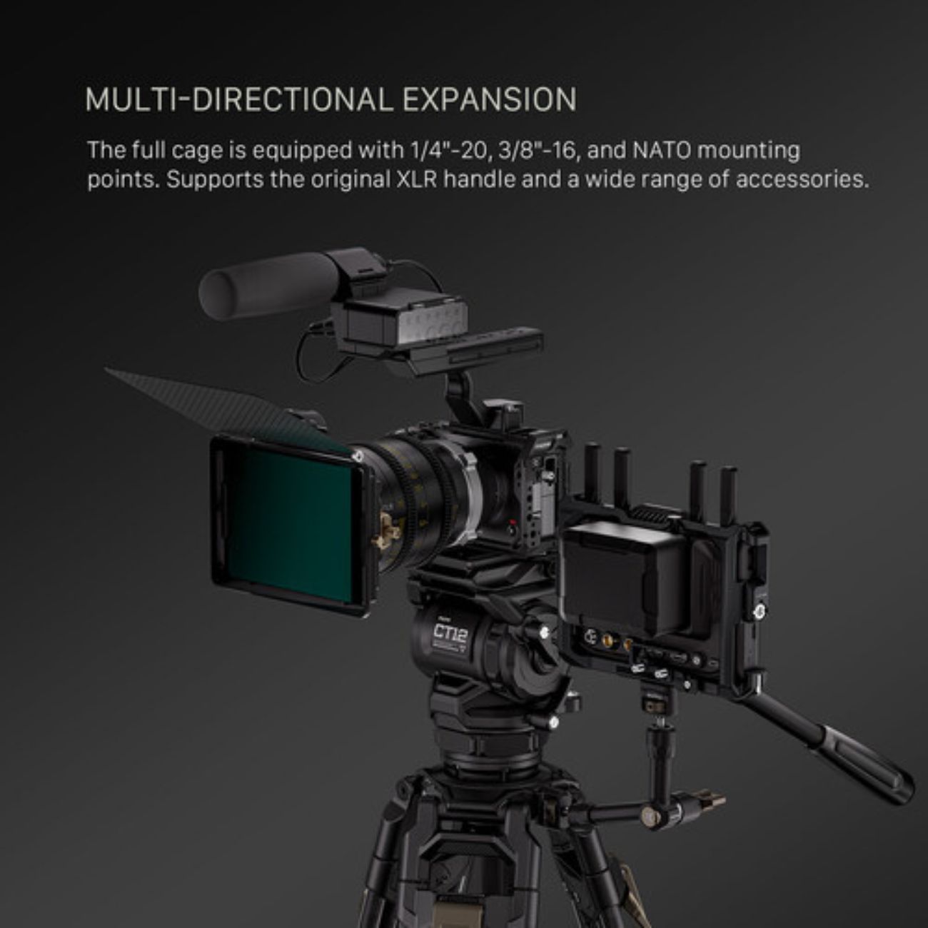 نمای کاربردی کیج کامل دوربین تیلتا Tilta Full Camera Cage for Sony FX5
