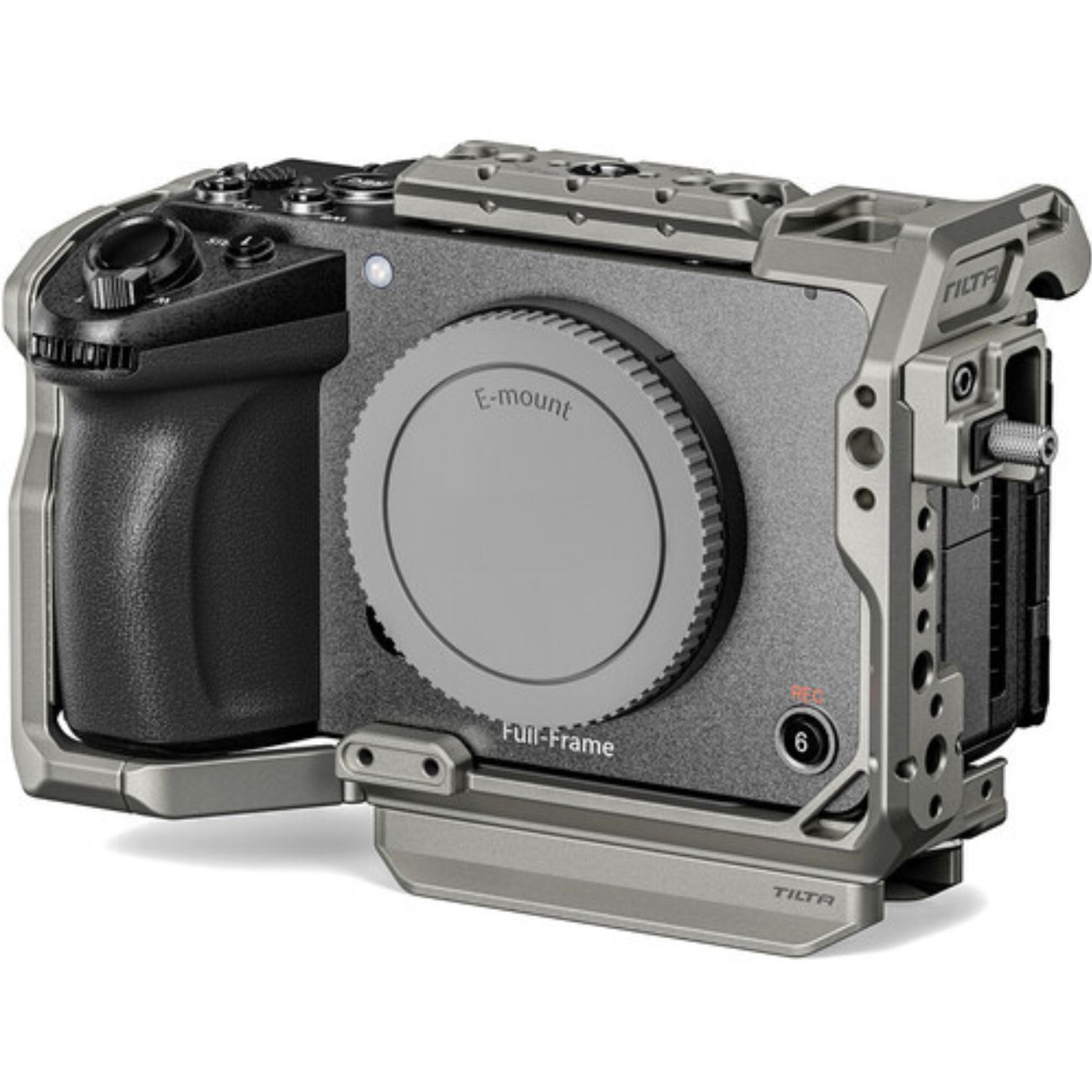 نمای جانبی کیج دوربین سونی خاکستری Tilta Full Camera Cage for Sony FX5