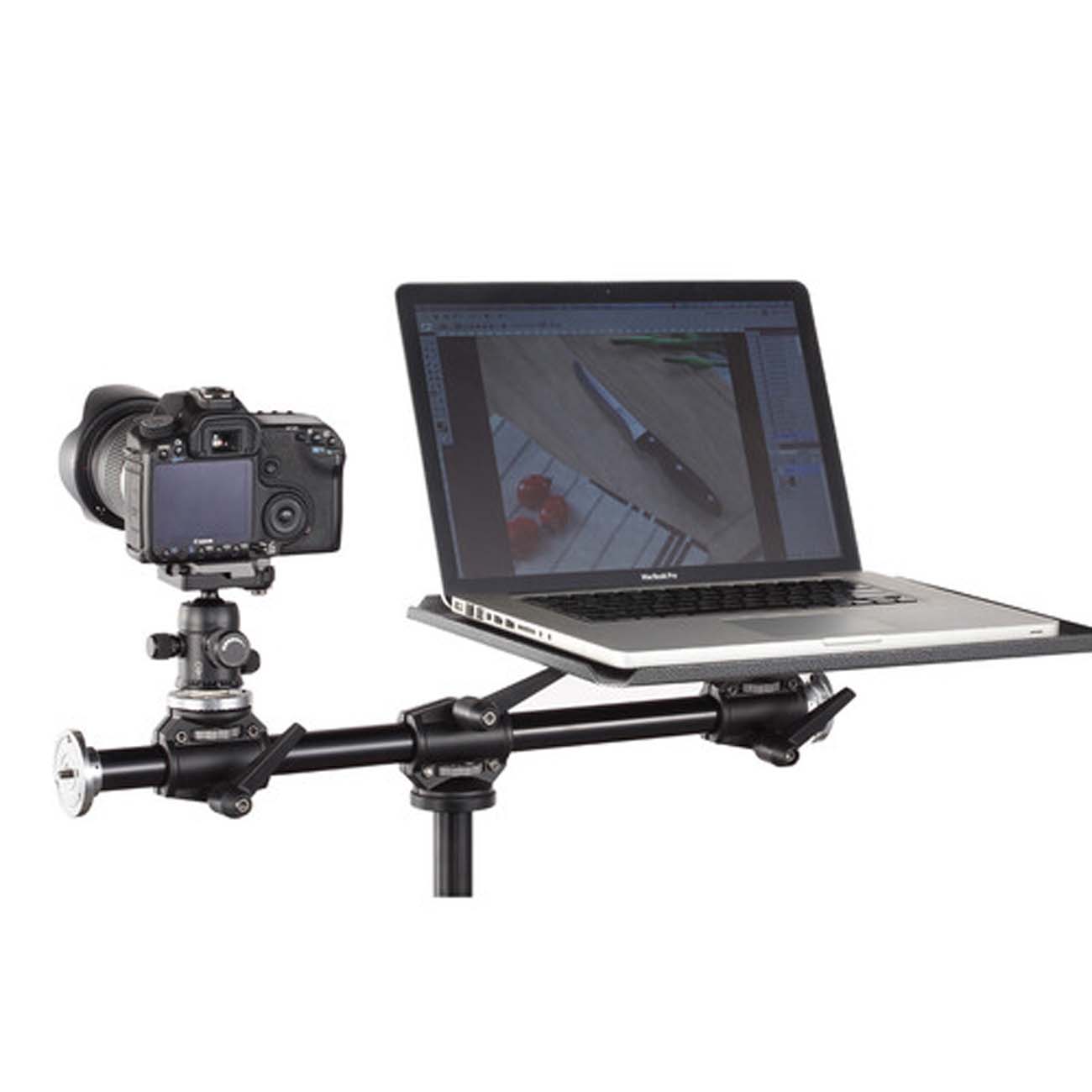 نمای کاربردی بازوی نصب تجهیزات گودکس Godox LSA-10 Dual Mount Arm