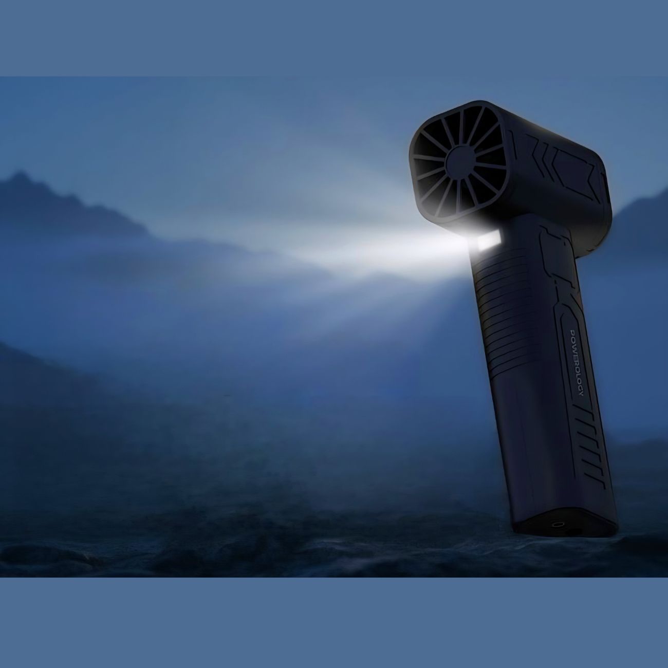 نما از چراغ قوه جت فن شارژی سوپر توربو پاورولوژی Powerology Powerflow Turbo Blower Fan