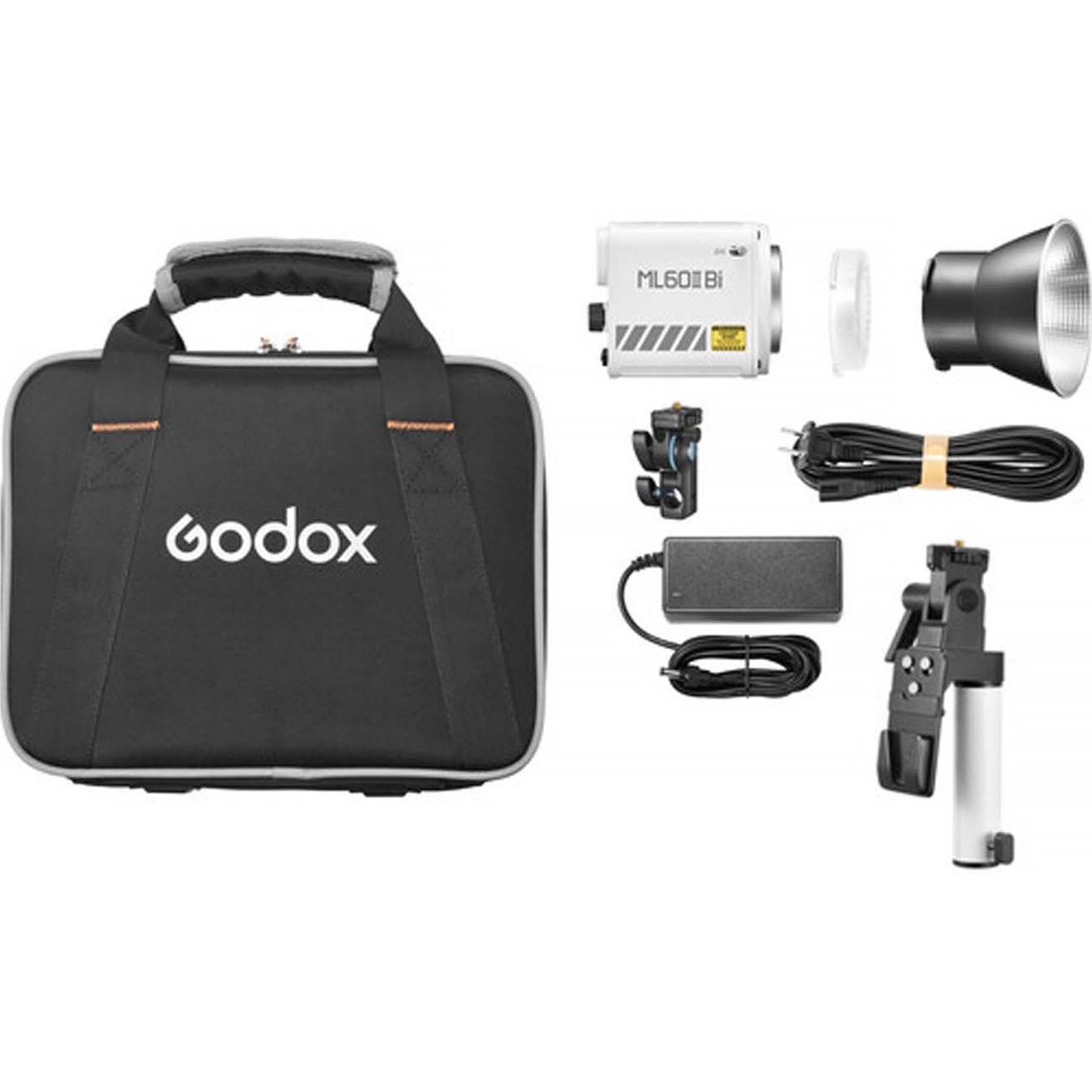 ویدیو لایت گودکس Godox ML60IIBi Bi-Color LED Monolight with AK-B02 Battery Handgrip Kit