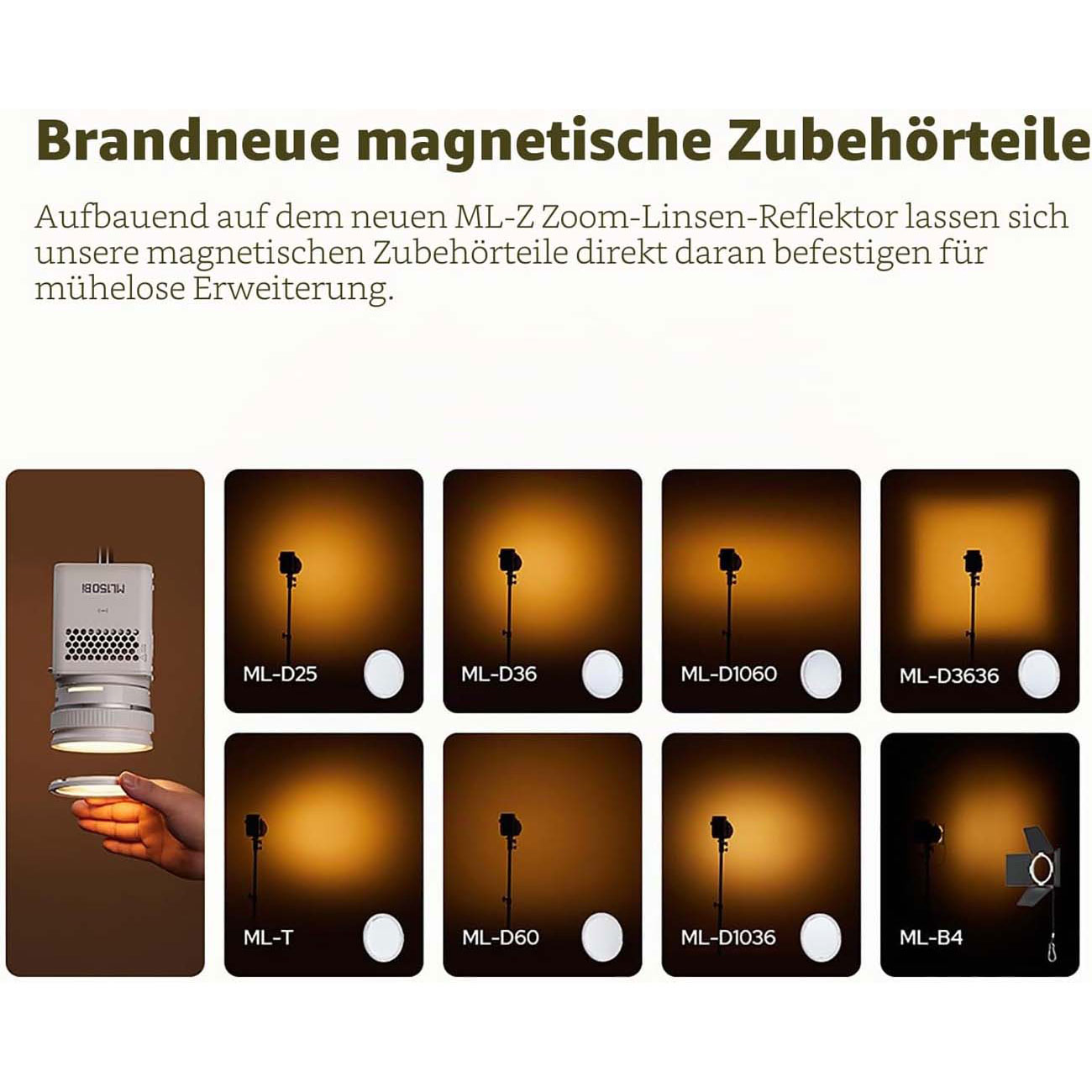 نمای کاربردی نور ال ای دی Godox ML80Bi Bi-Color Portable LED Video Light