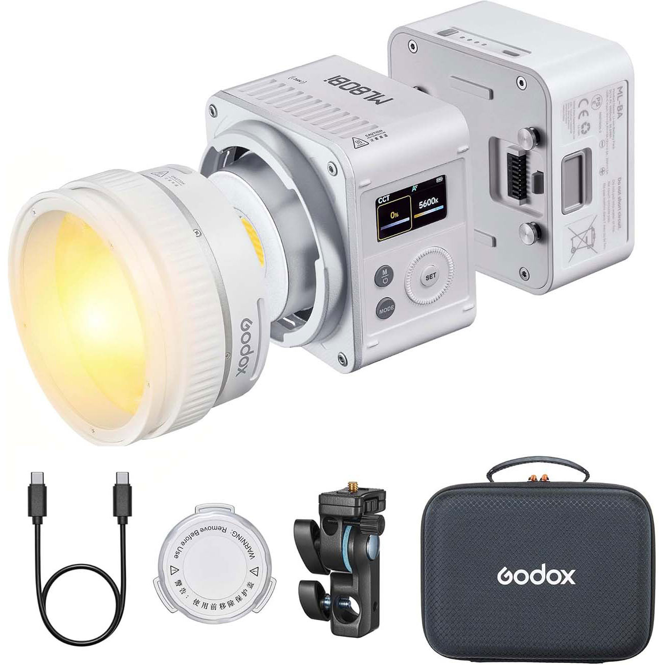 نمای اقلام نور ال ای دی گودکس Godox ML80Bi Bi-Color Portable LED Video Light