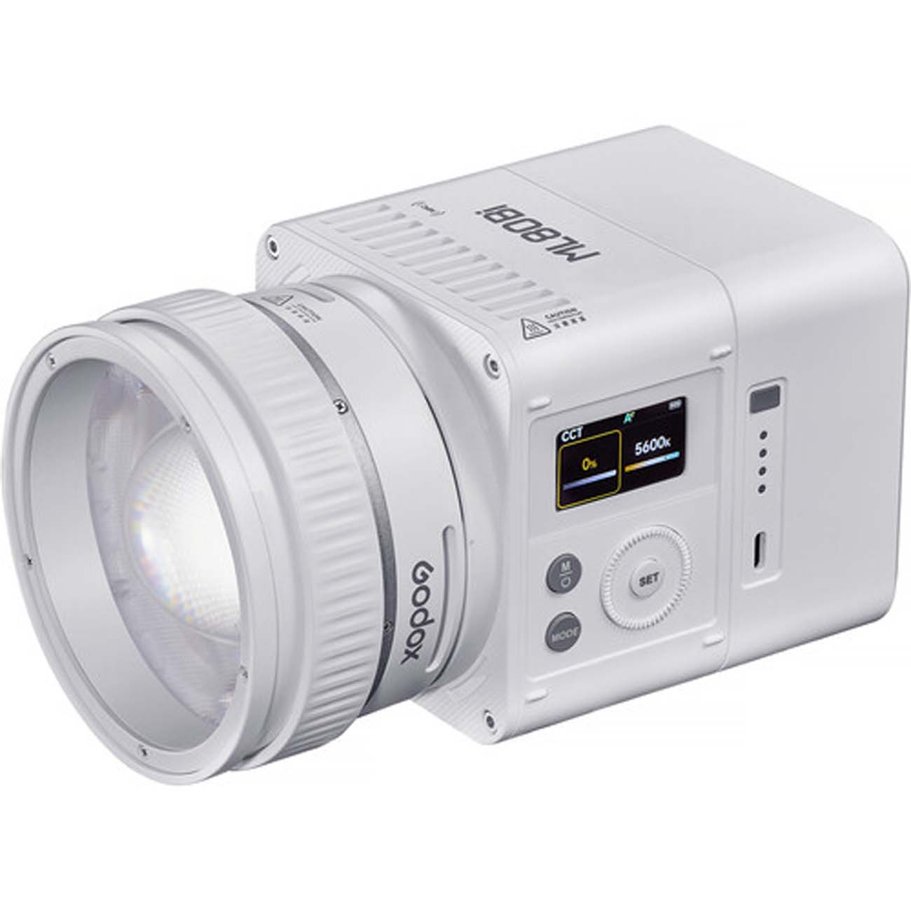 نمای جانبی نور ثابت ال ای دی گودکس Godox ML80Bi Bi-Color Portable LED Video Light