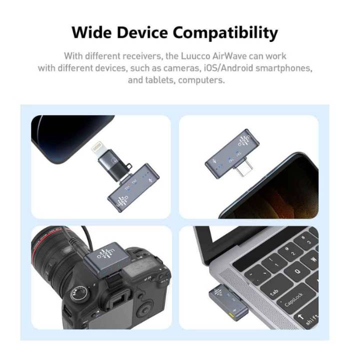 میکروفون یقه ای Luucco AirWave Pro-K2(Combo) microphone
