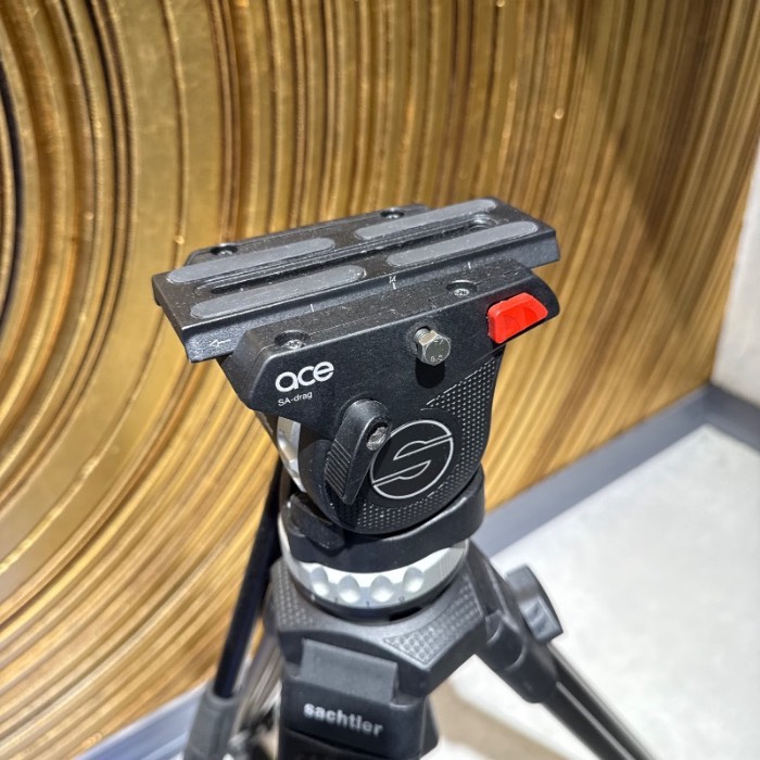 سه پایه دست دوم دوربین ساچلر Sachtler Ace Tripod Head and lege