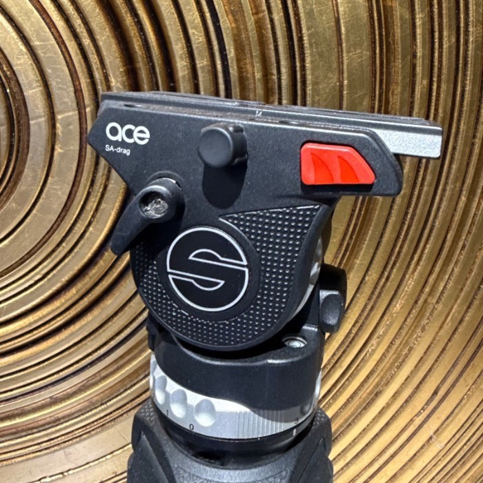 سه پایه دست دوم دوربین ساچلر Sachtler Ace Tripod Head and lege