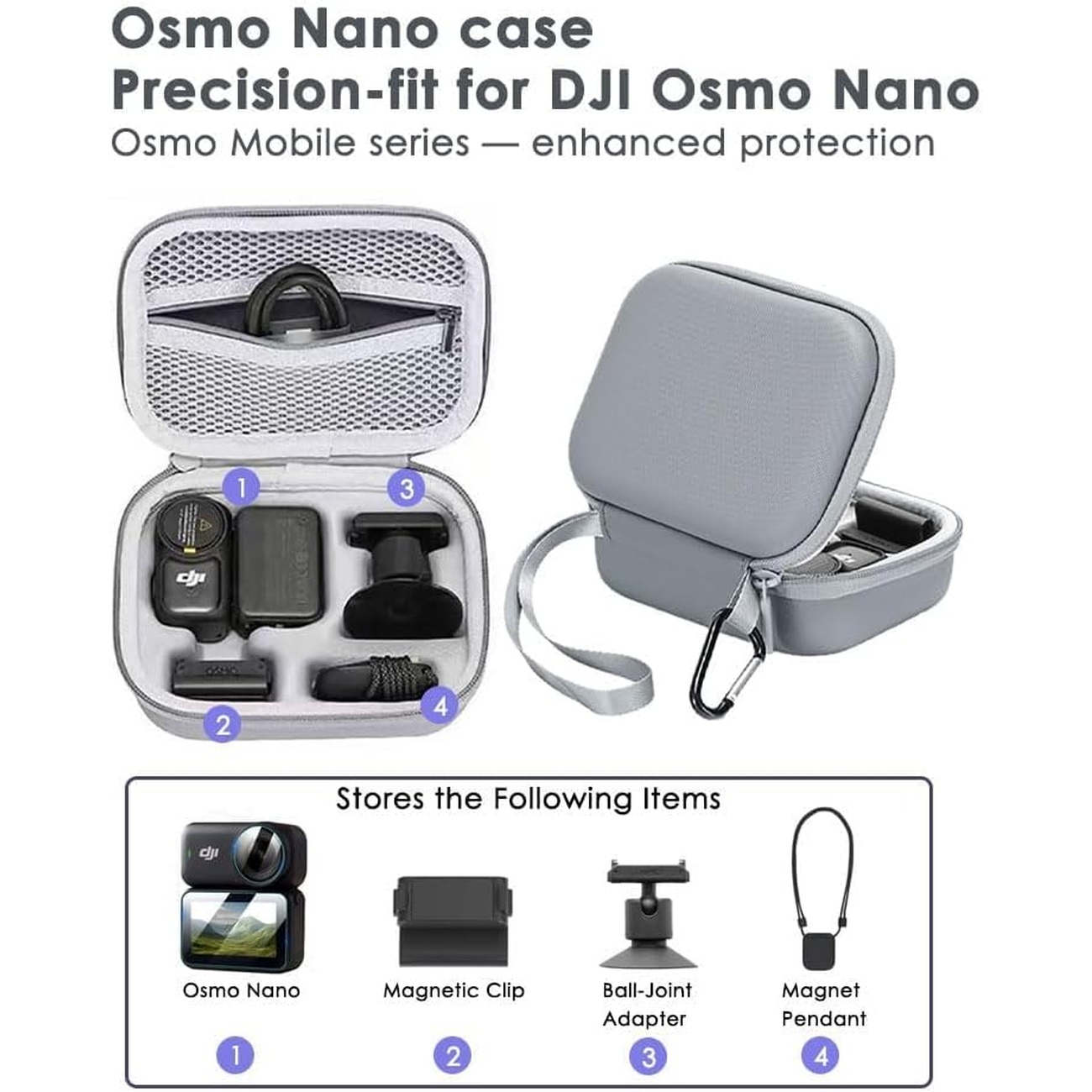 عکس از جزئیات کیف حمل Nano Osmo Leather Carrying Bag