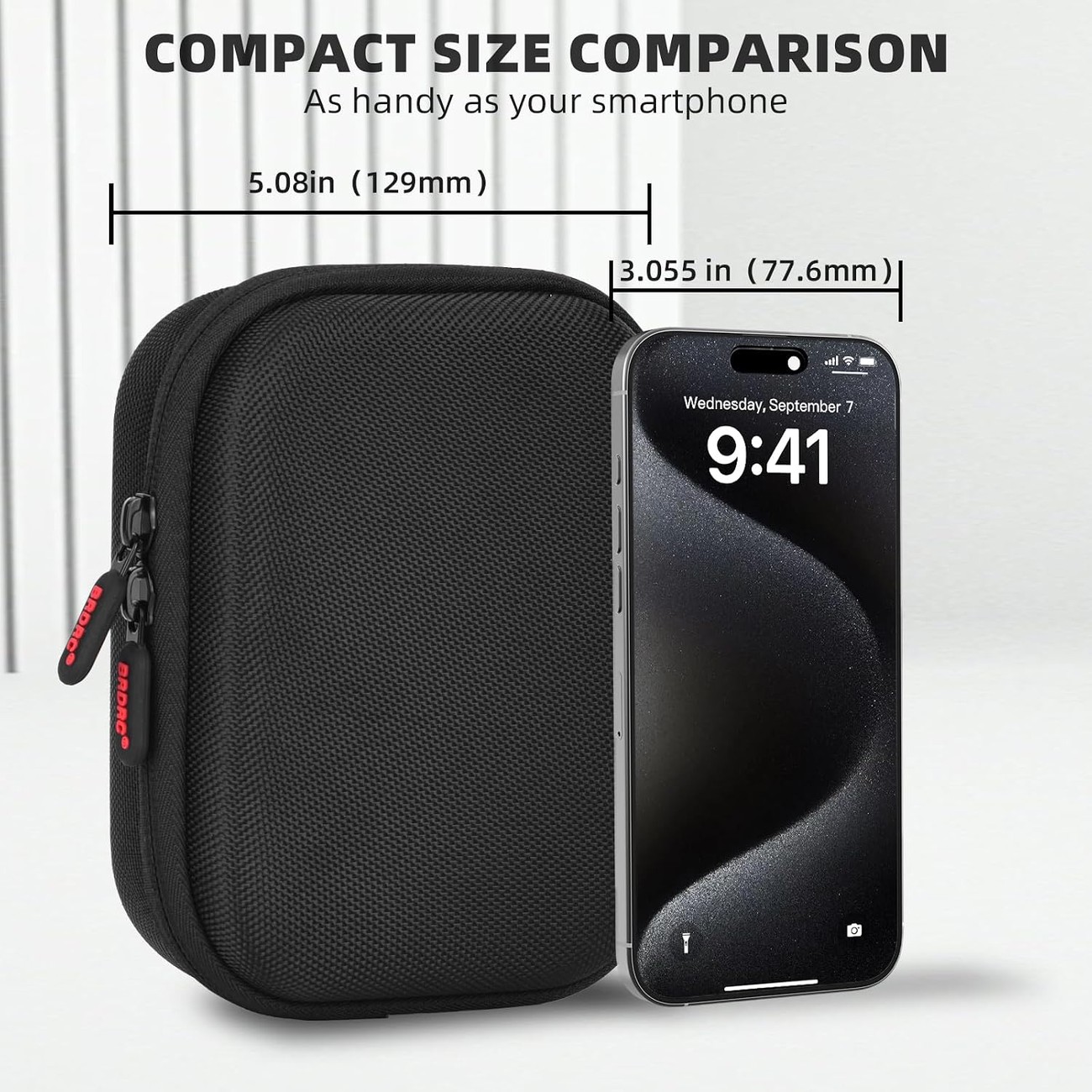 عکس از جزئیات کیف حمل Nano Osmo Leather Carrying Bag