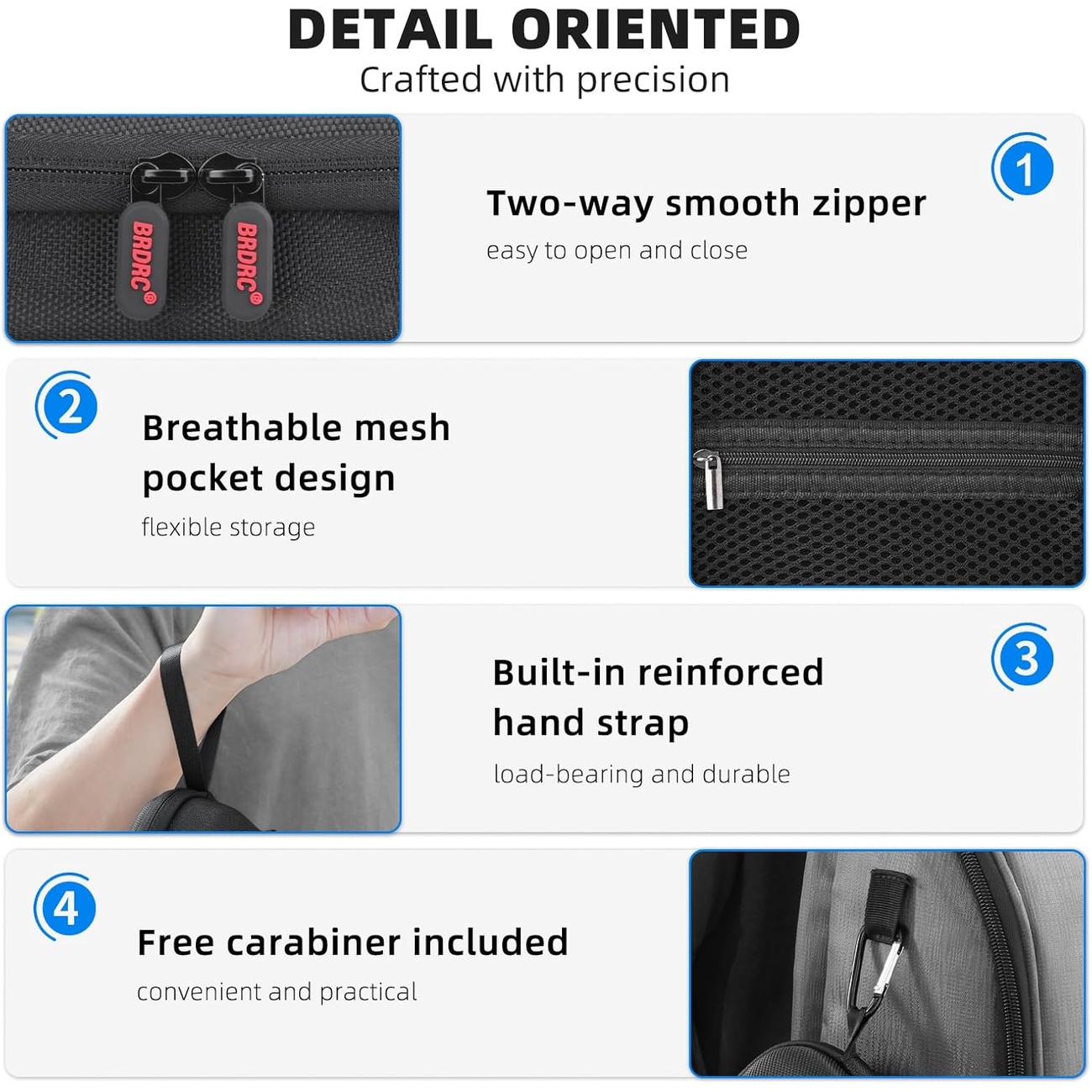 عکس از جزئیات کیف حمل Nano Osmo Leather Carrying Bag