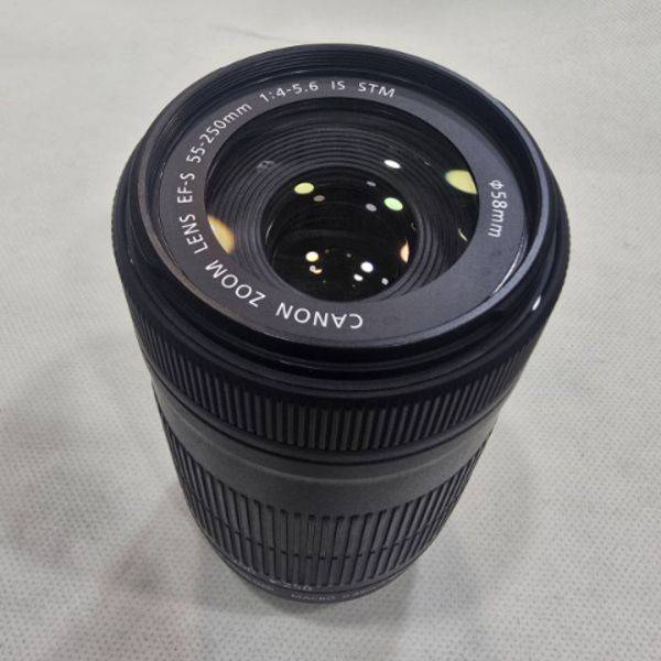 لنز دست دوم کانن Canon EF-S 55-250mm f/4-5.6 IS STM (جعبه دارد)