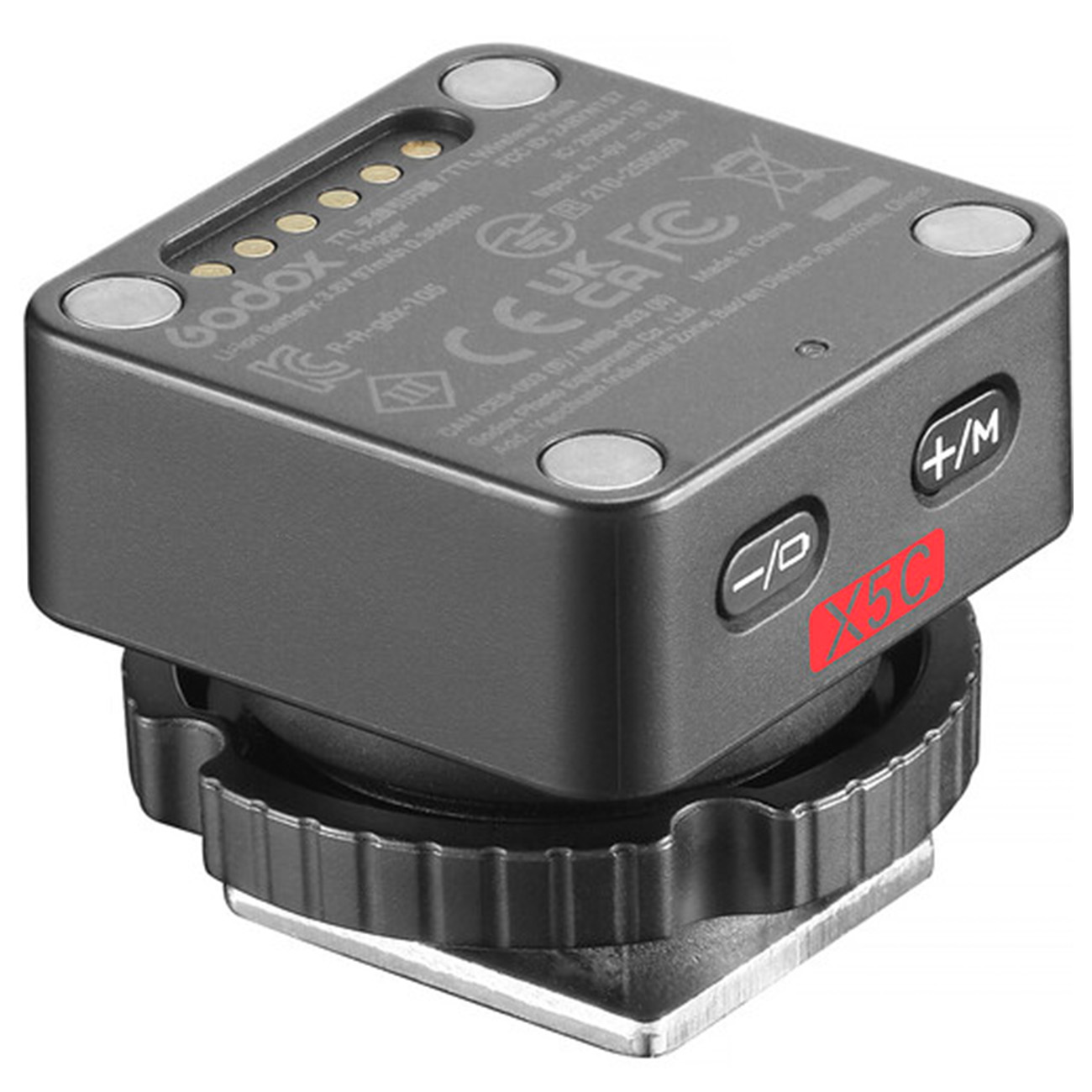 نمای بالا تریگر فلاش بی‌سیم گودکس Godox X5C TTL For Canon Wireless Flash Trigger