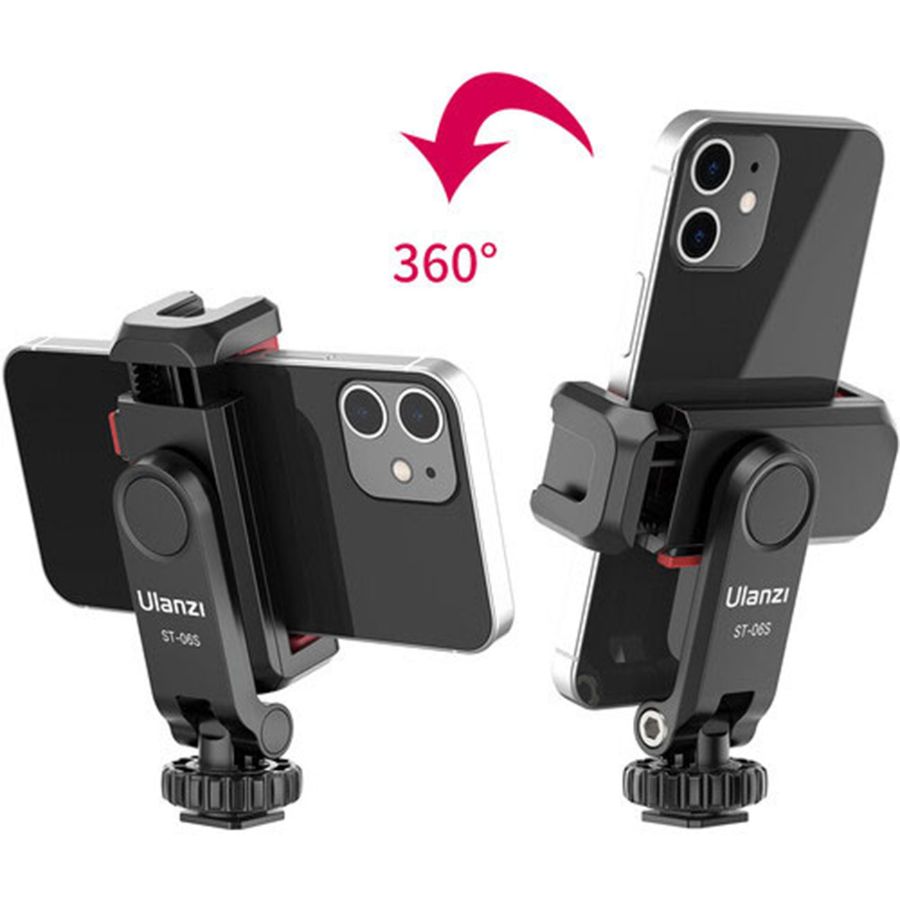 نمای چرخش هولدر موبایل اولانزی Ulanzi ST-06S Smartphone Holder