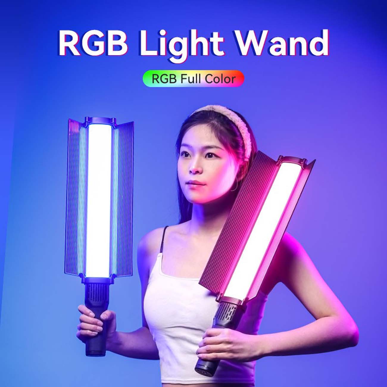 نمای کاربردی نور باتومی یولانزی Ulanzi VL360 RGB Handheld LED Light Stick