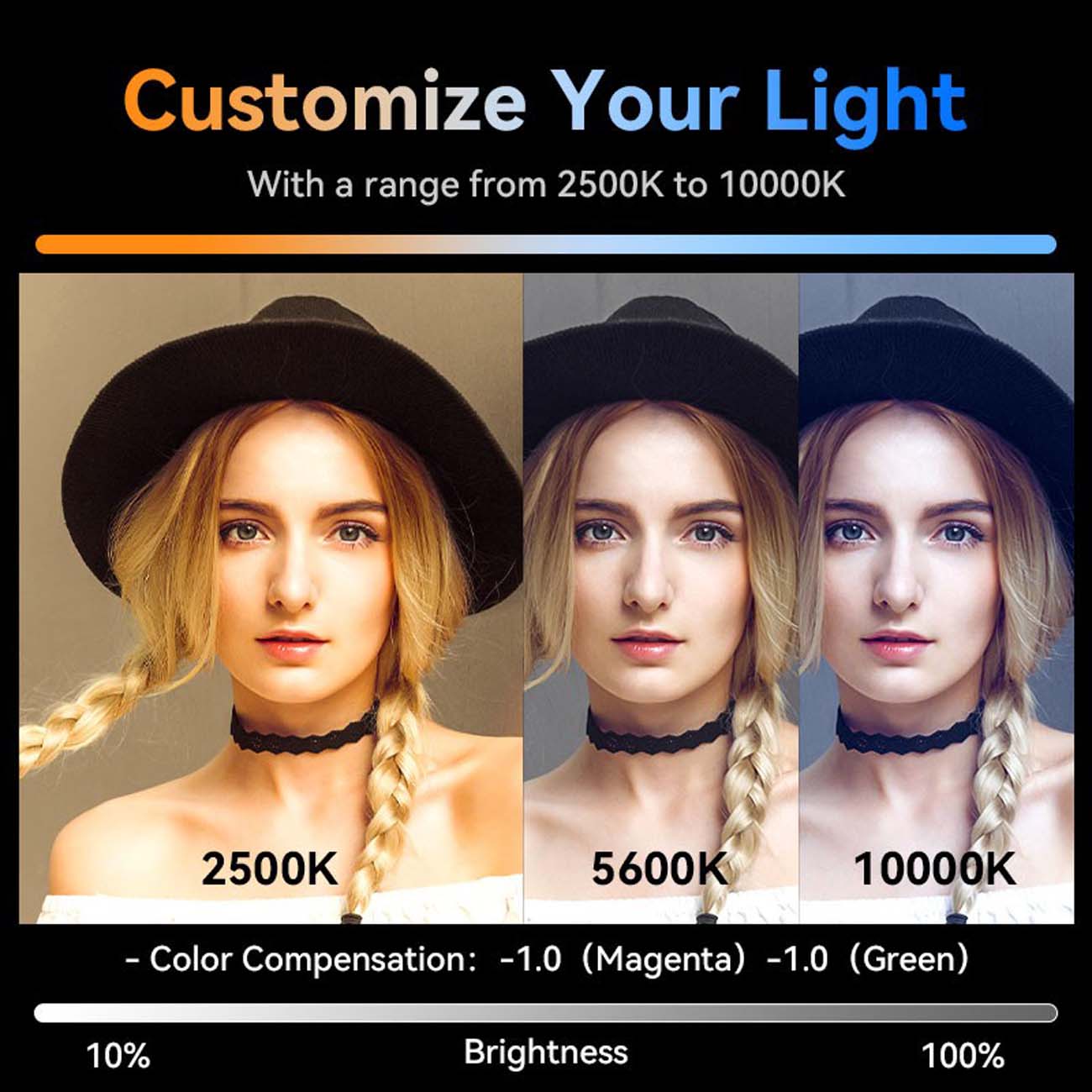 نمای کاربردی از نور ثابت باتومی اولانزی Ulanzi VL360 RGB Handheld LED Light Stick