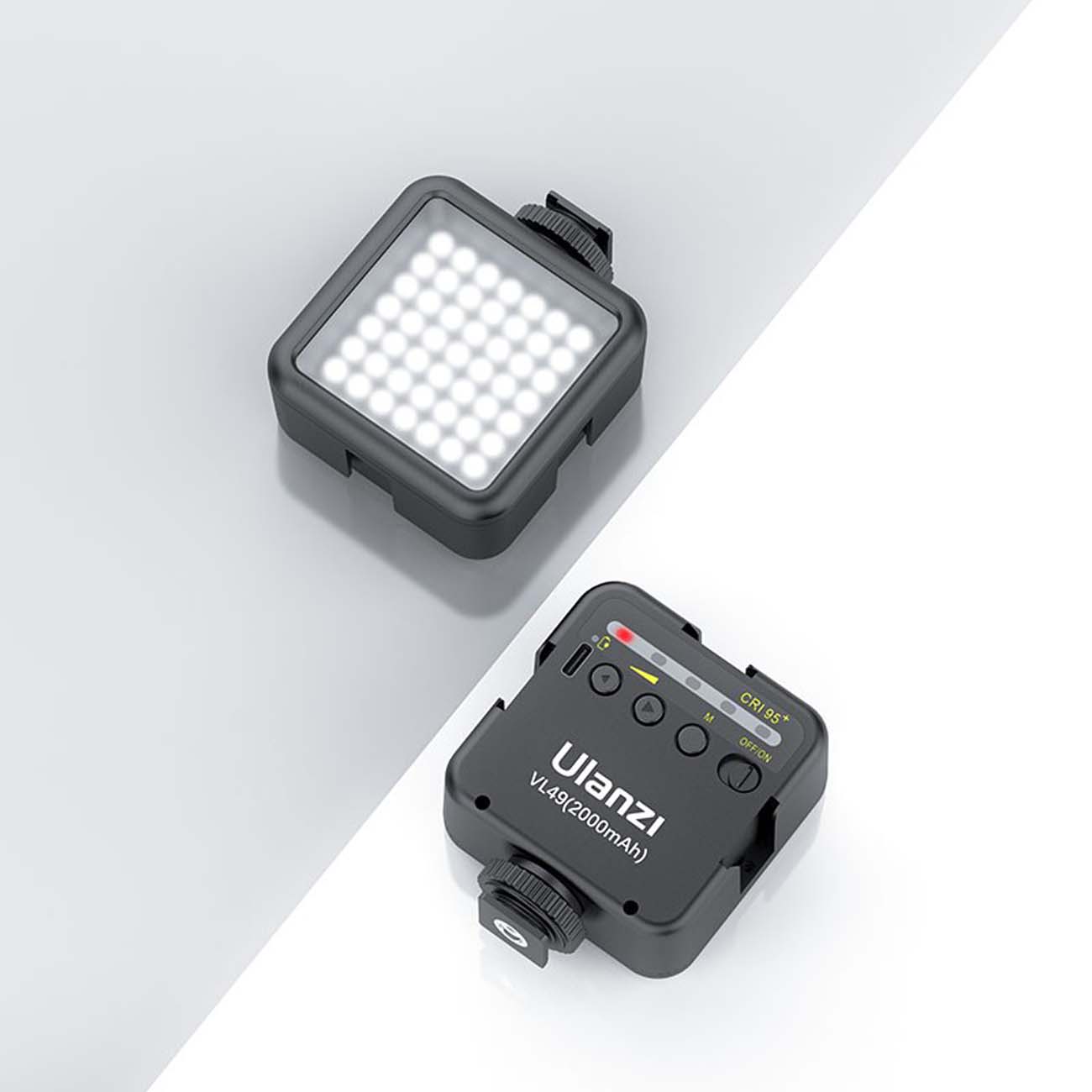 نمای کاربردی ویدیو لایت جیبی اولانزی Ulanzi VL49 Bi-Color Mini LED Video Light