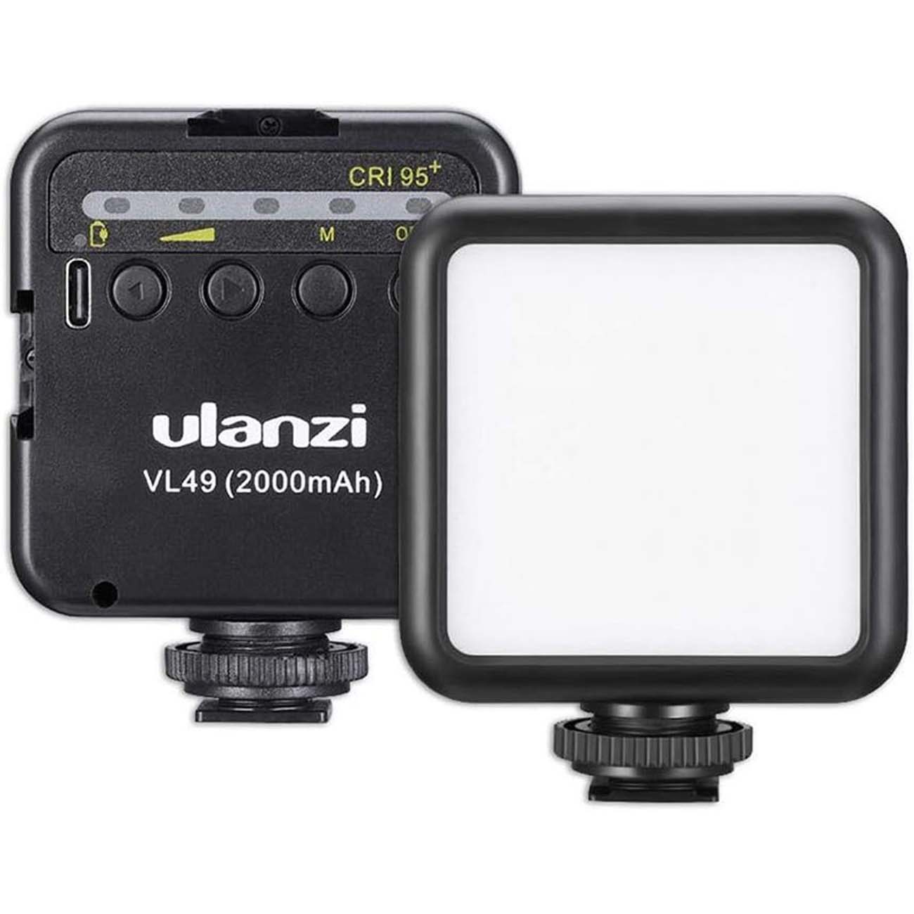 نمای کلی ویدیو لایت اولانزی Ulanzi VL49 Bi-Color Mini LED Video Light