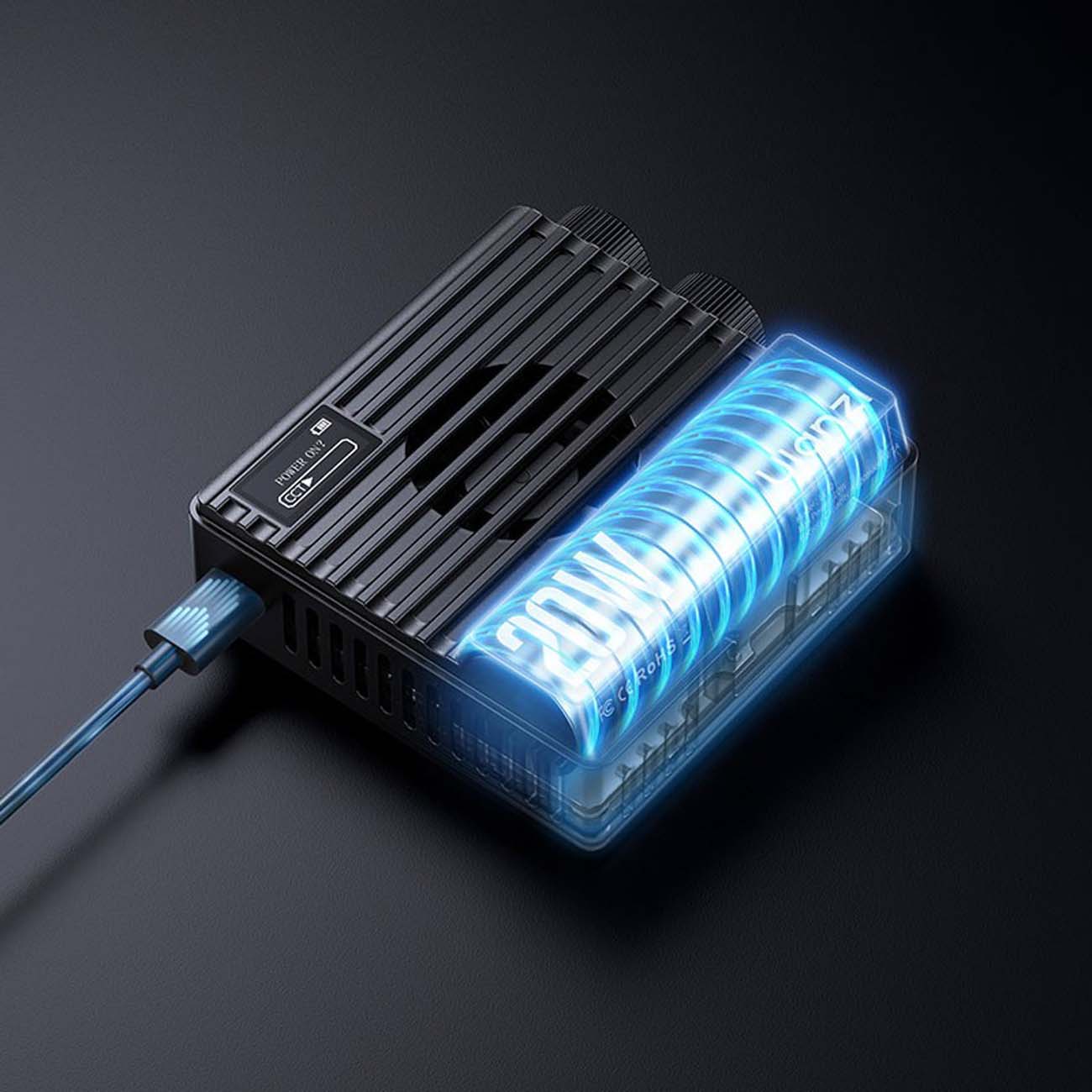 نمای در حال شارژ نور ثابت ال ای دی اولانزی Ulanzi LE20 20W RGB LED Light Panel