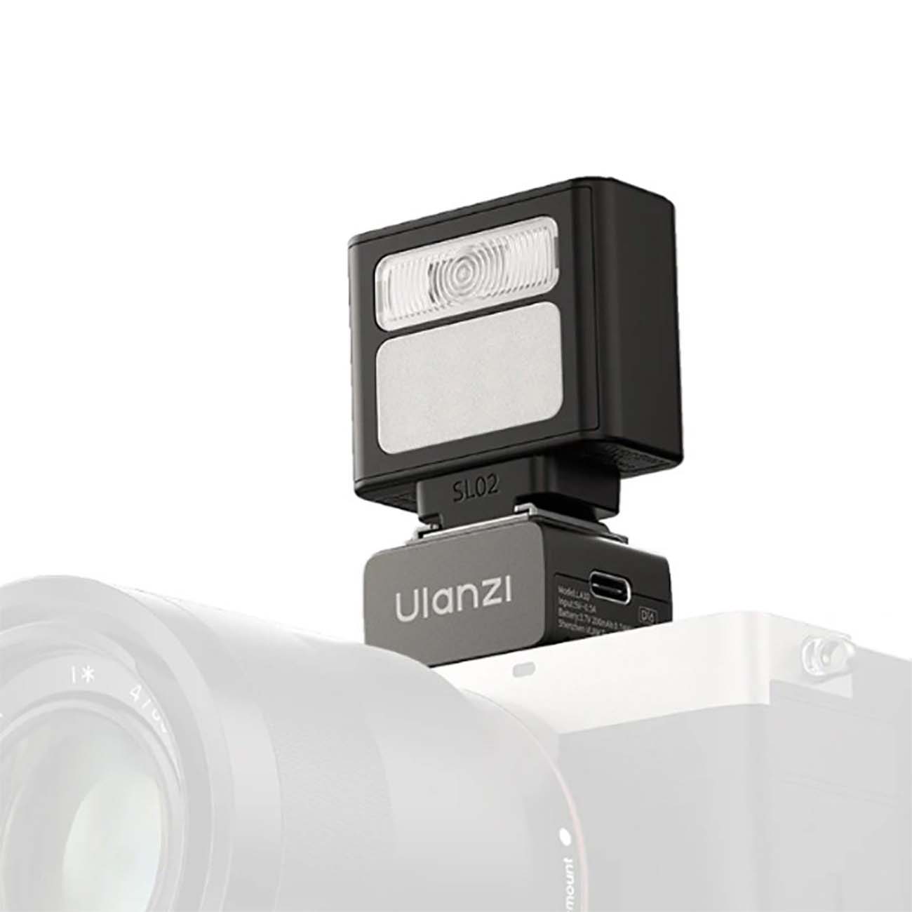 نمای کاربردی فلاش و نور رودوربینی اولانزی Ulanzi SL02 Spark Lite Camera Flash Light