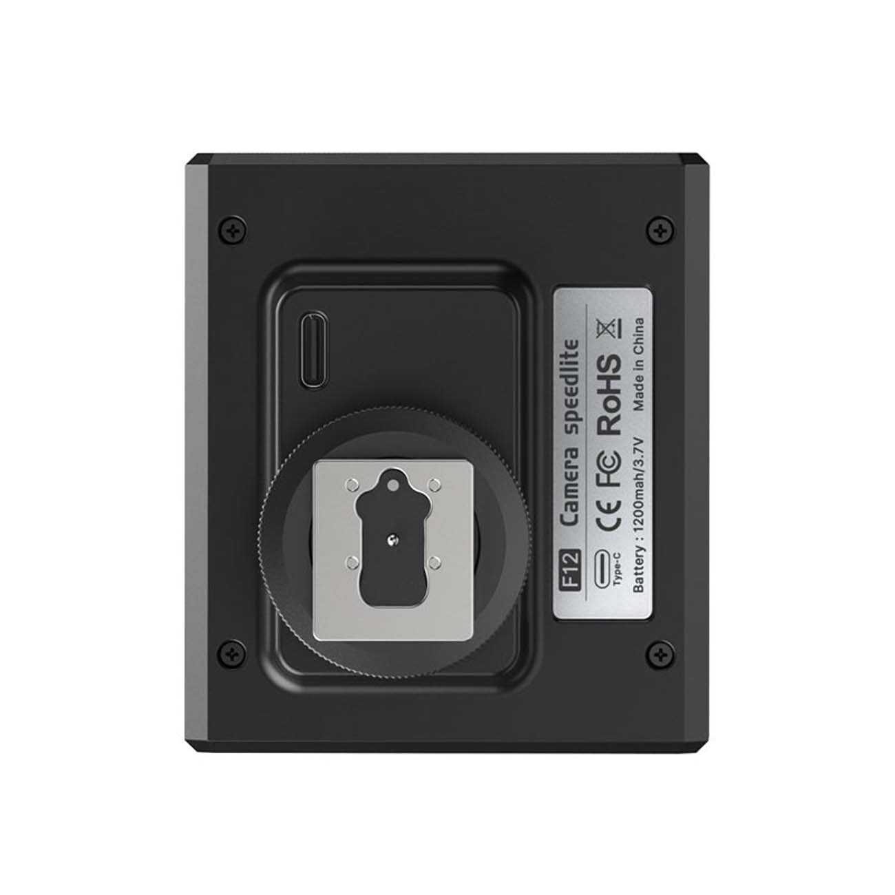 نمای زیر فلاش مینی رودوربینی اولانزی Ulanzi F12 Mini Camera Flash Speedlite