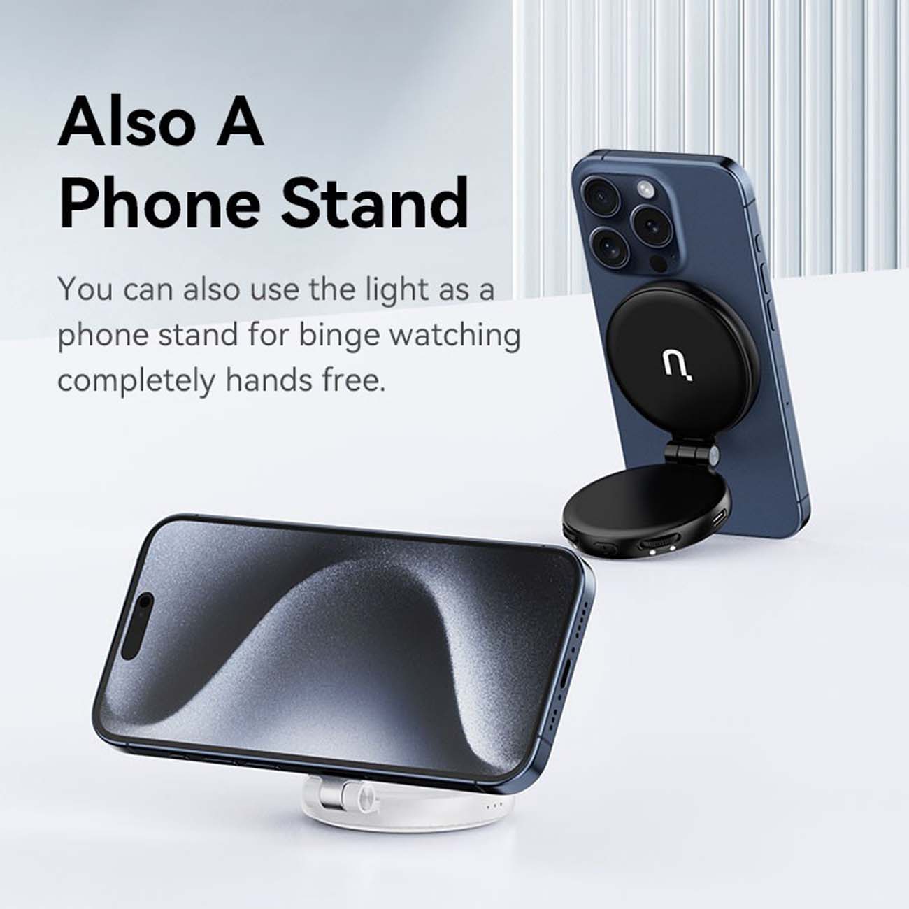 نمای کاربردی رینگ لایت سلفی مغناطیسی اولانزی Ulanzi LM19 MagSafe LED Selfie Ring Light