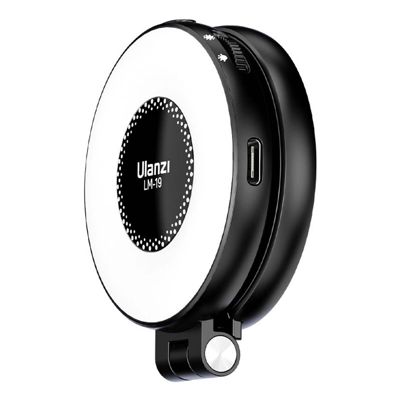 نمای جانبی رینگ لایت سلفی اولانزی Ulanzi LM19 MagSafe LED Selfie Ring Light