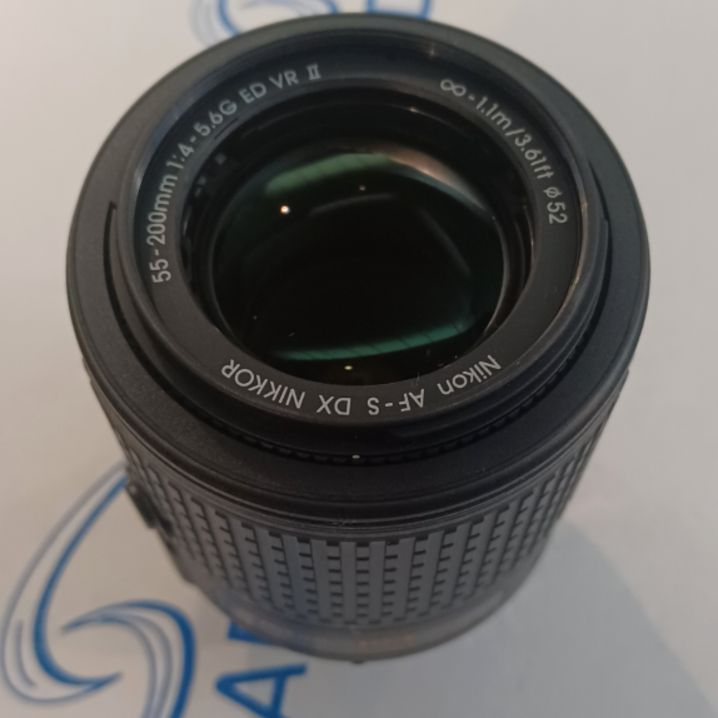 لنز دست دوم نیکون Nikon AF-S DX NIKKOR 55-200mm f/4-5.6G ED VR II (جعبه دارد)