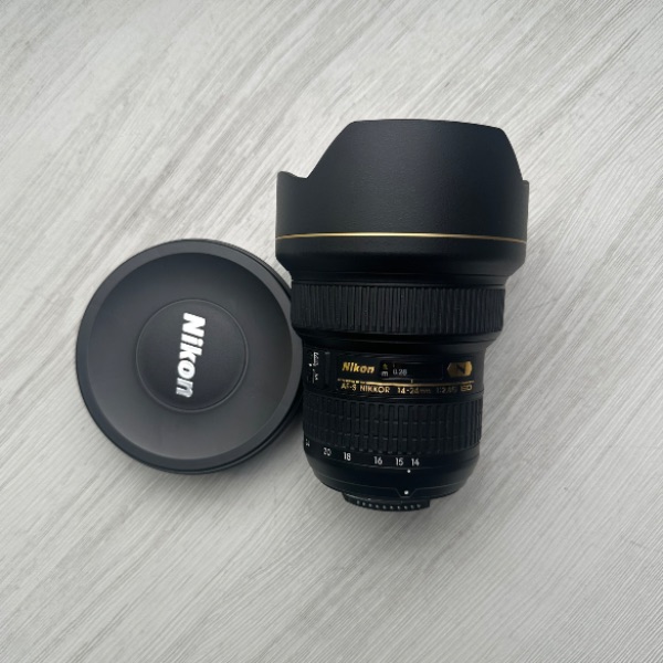 لنز دست دوم Nikon AF-S NIKKOR 14-24mm f/2.8G ED Lens (جعبه دارد)