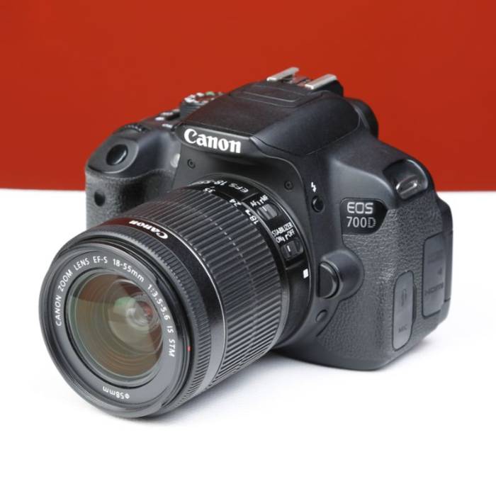 دوربین دست دوم عکاسی کانن Canon EOS 700D Kit 18-55mm f/3.5-5.6 IS STM (14000 شات)