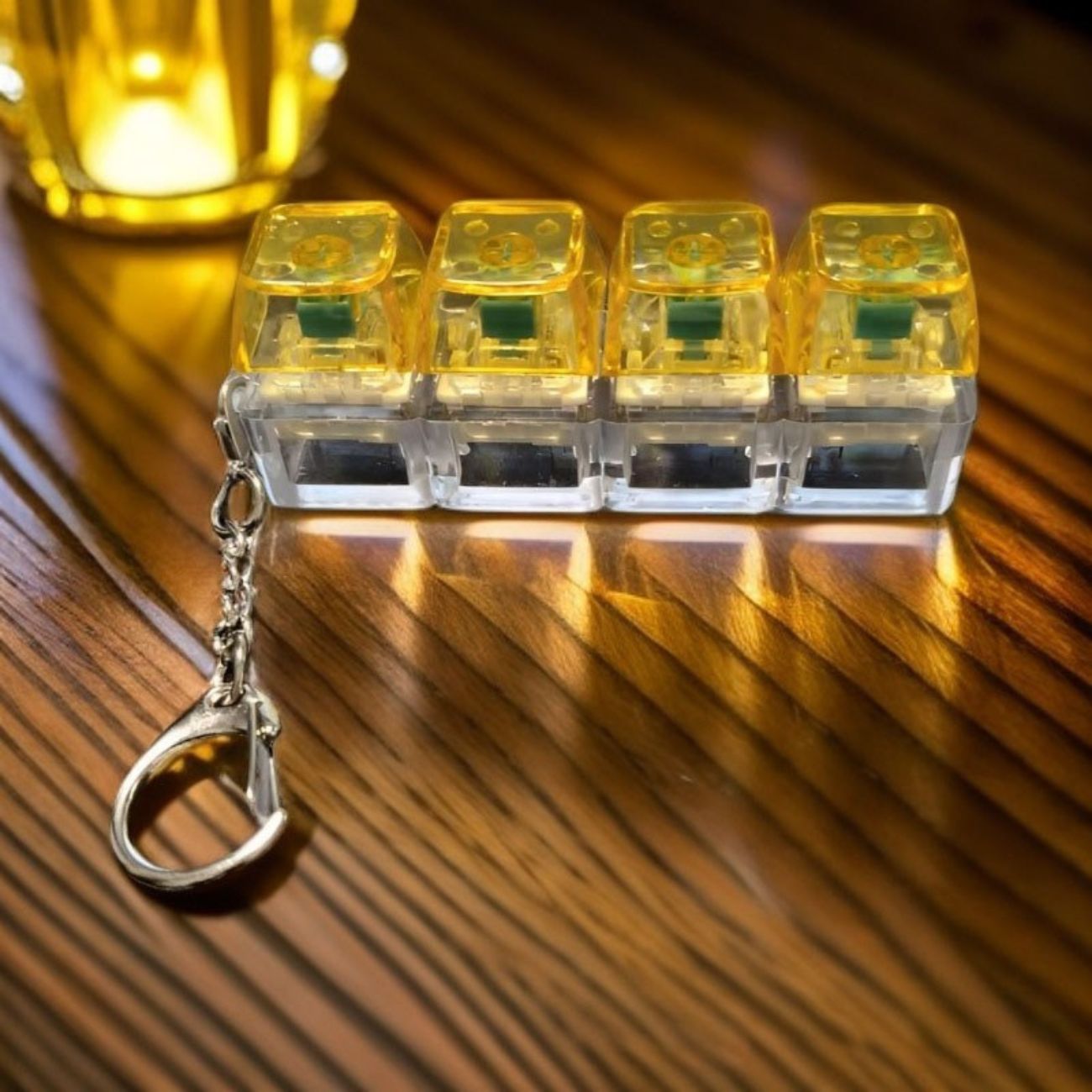 نما رنگ سبز فیجت کیبورد ضد استرس Fidget Keyboard Switch Toy Keychain