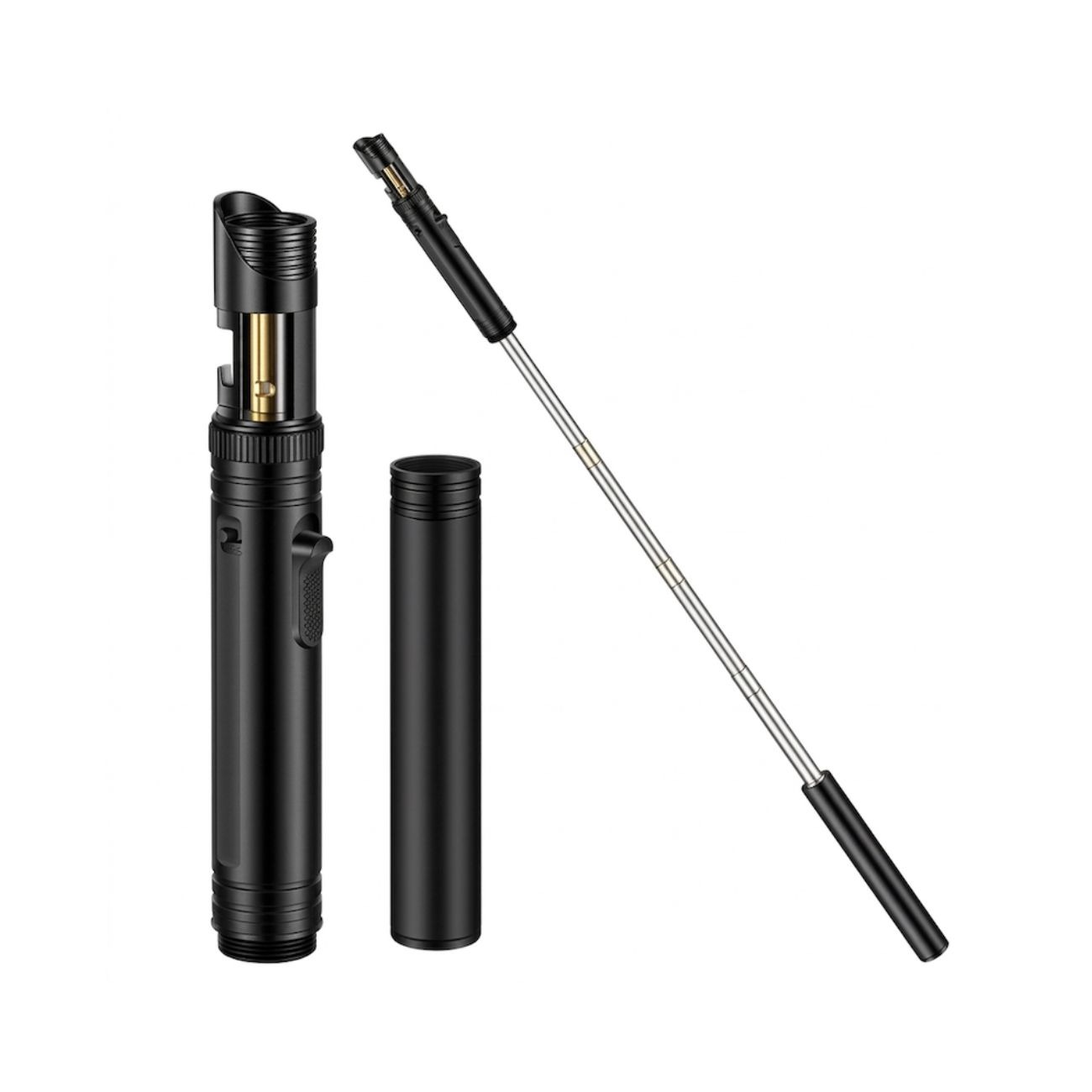 فندک اتمی توربو Turbo Telescopic Jet Torch Lighter with LED